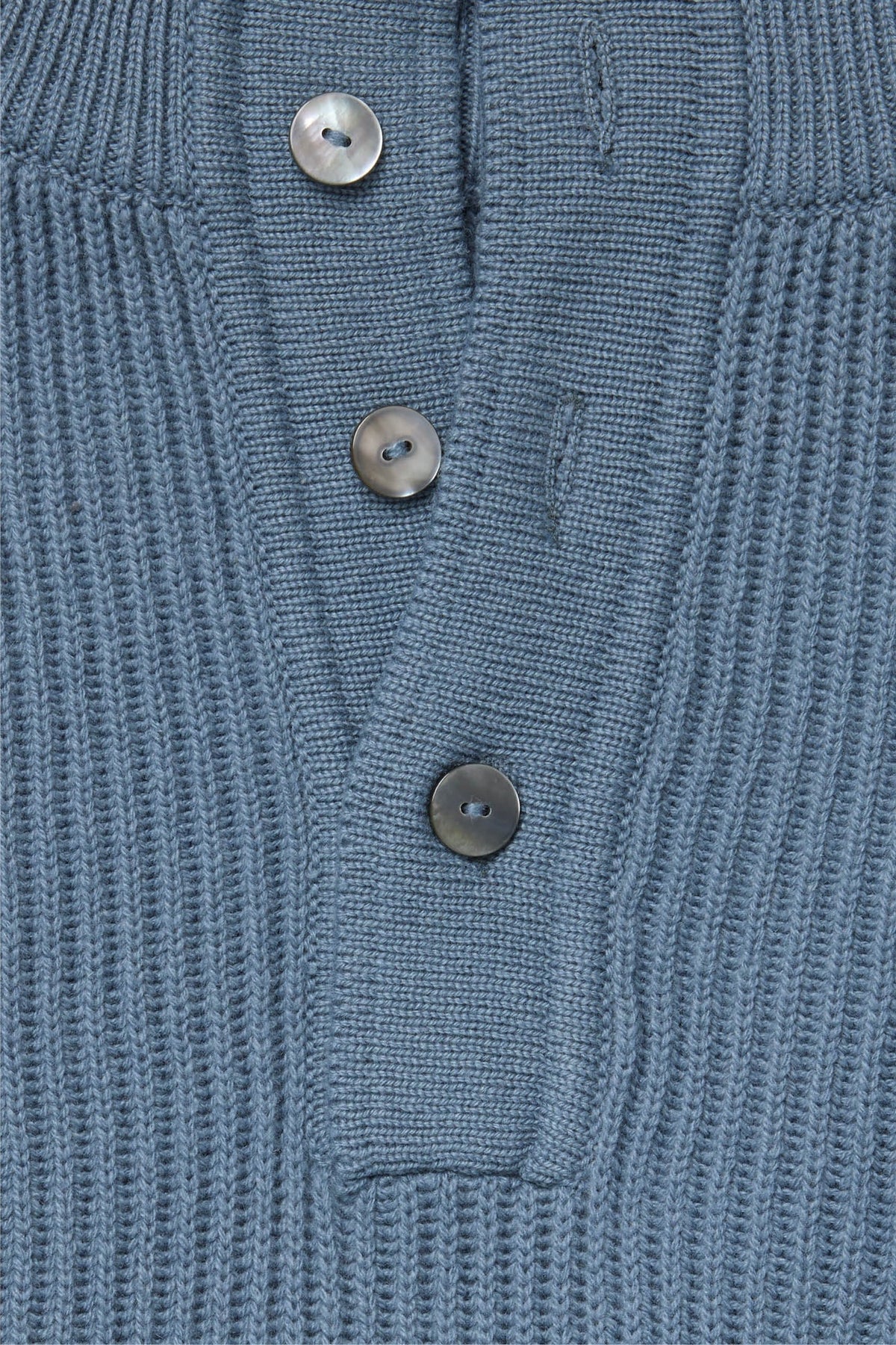 Washed Indigo Ribbed Popover
