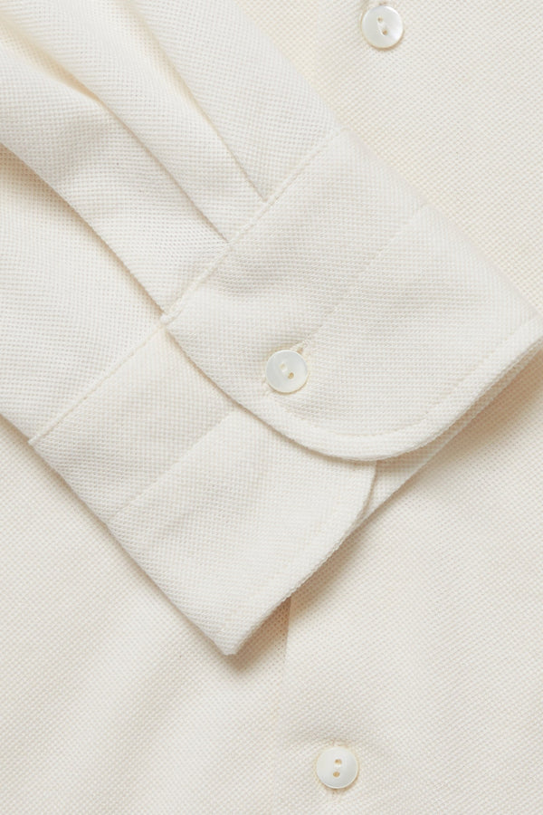Ivory Spread Collar Shirt
