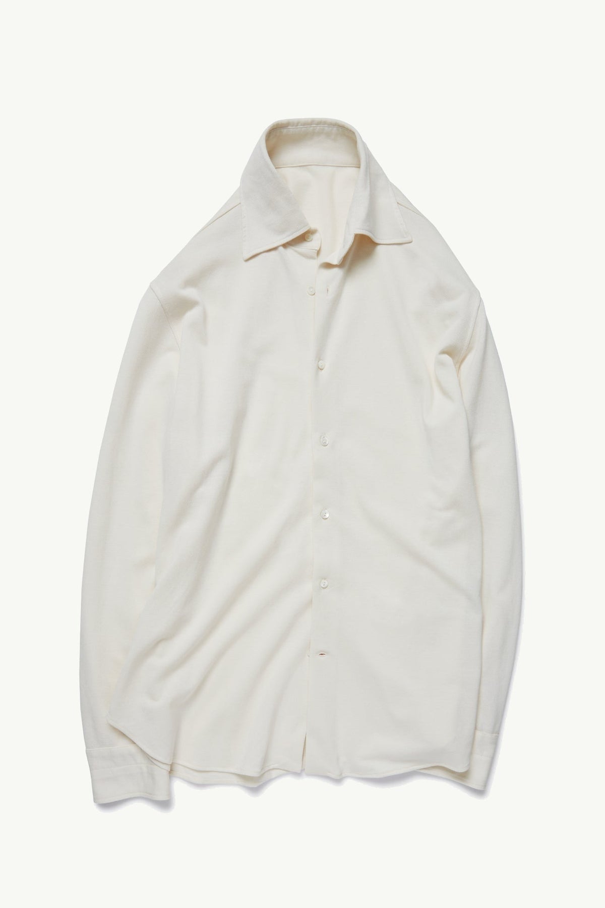 Ivory Spread Collar Shirt
