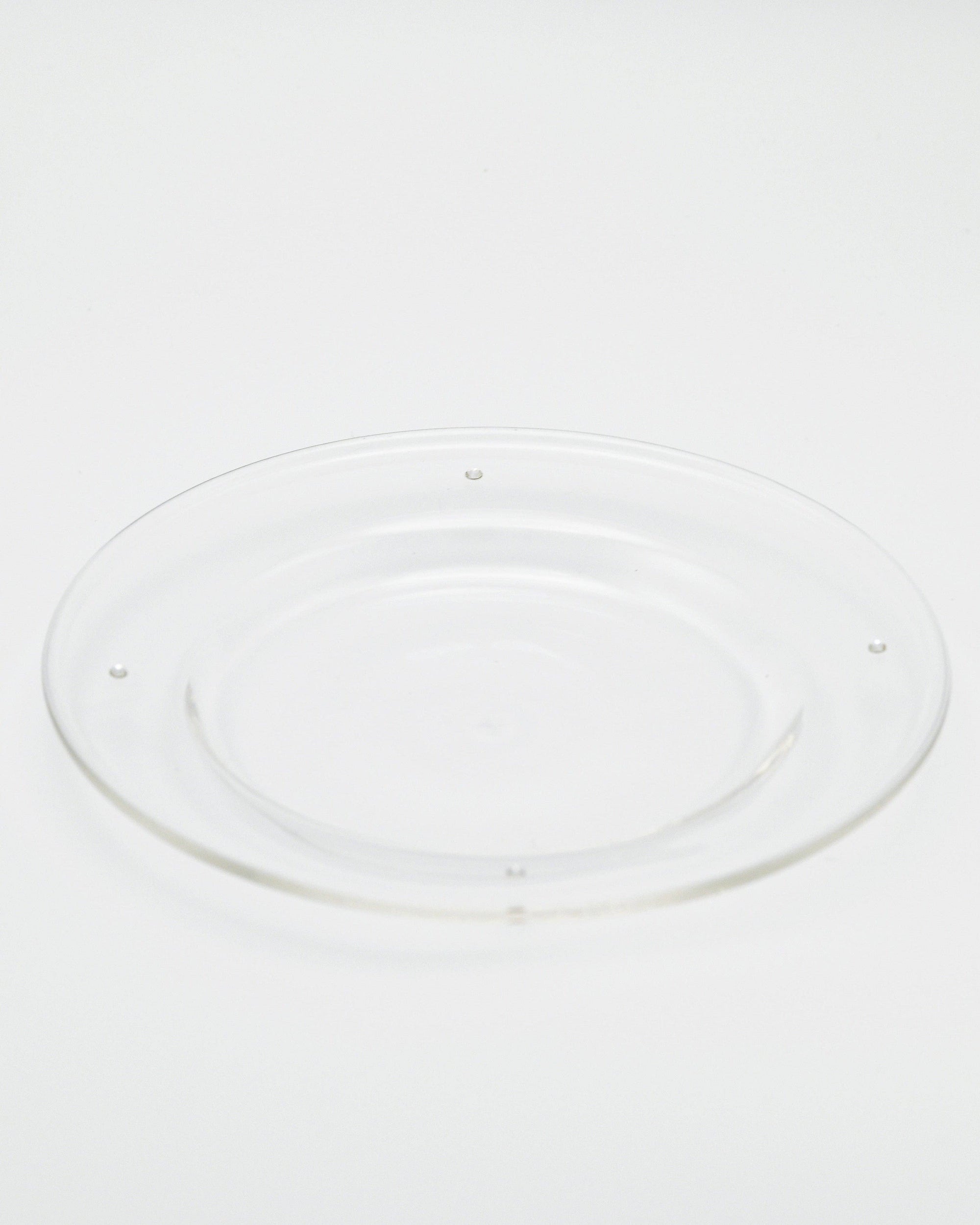 Aperitivo Plates (Set of 3): Clear w/ Clear Swarovski