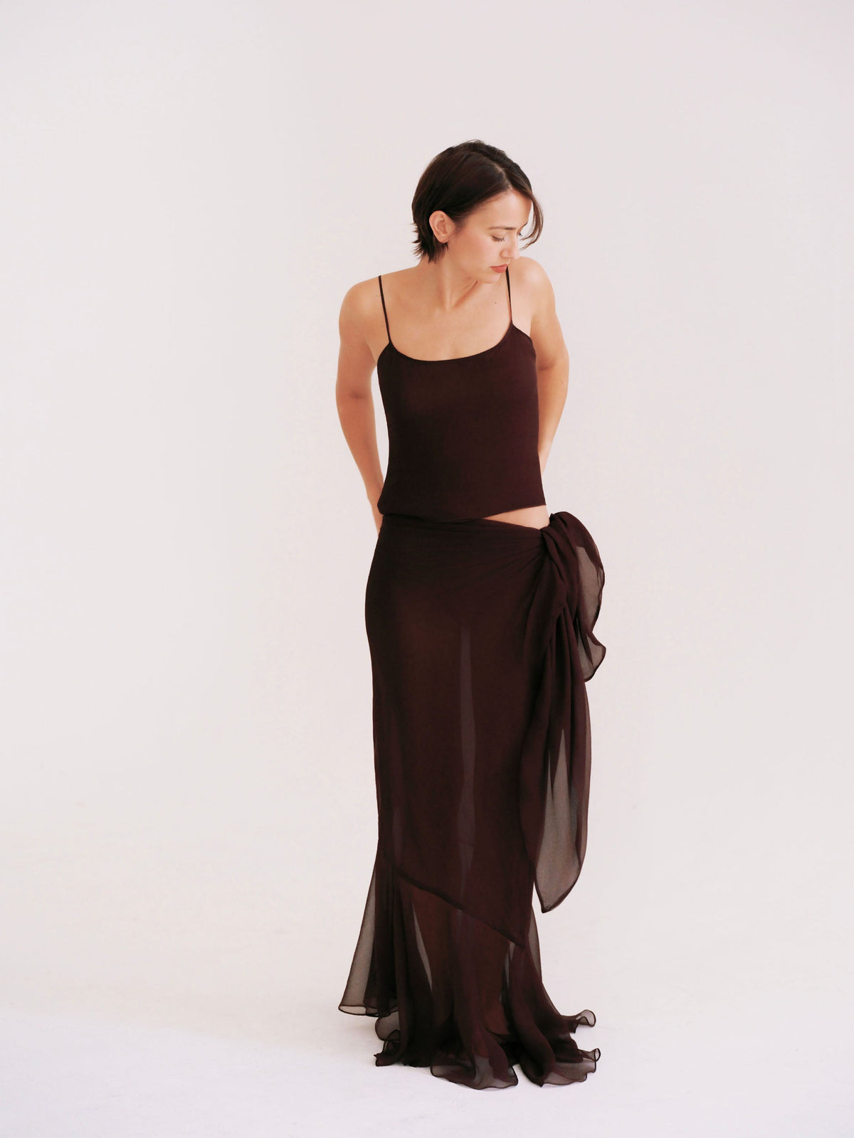 Plum Brown Lada Dress