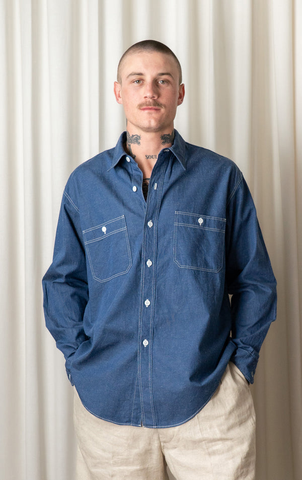 Indigo Long Sleeve Shirt