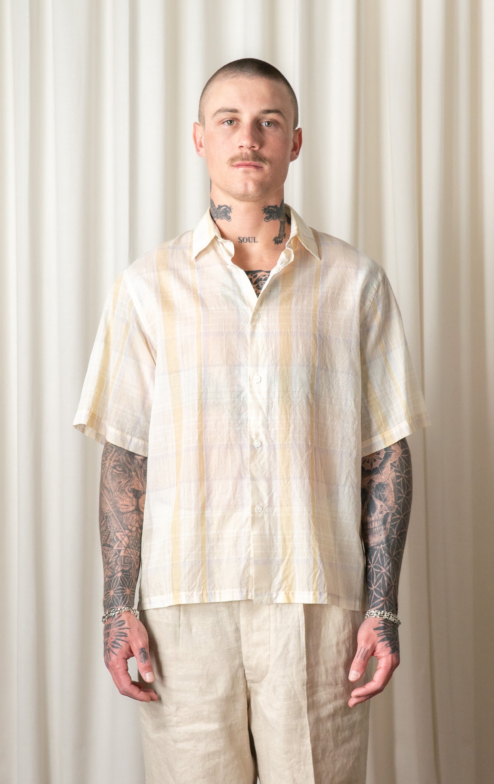 Pastel Plaid Button Up