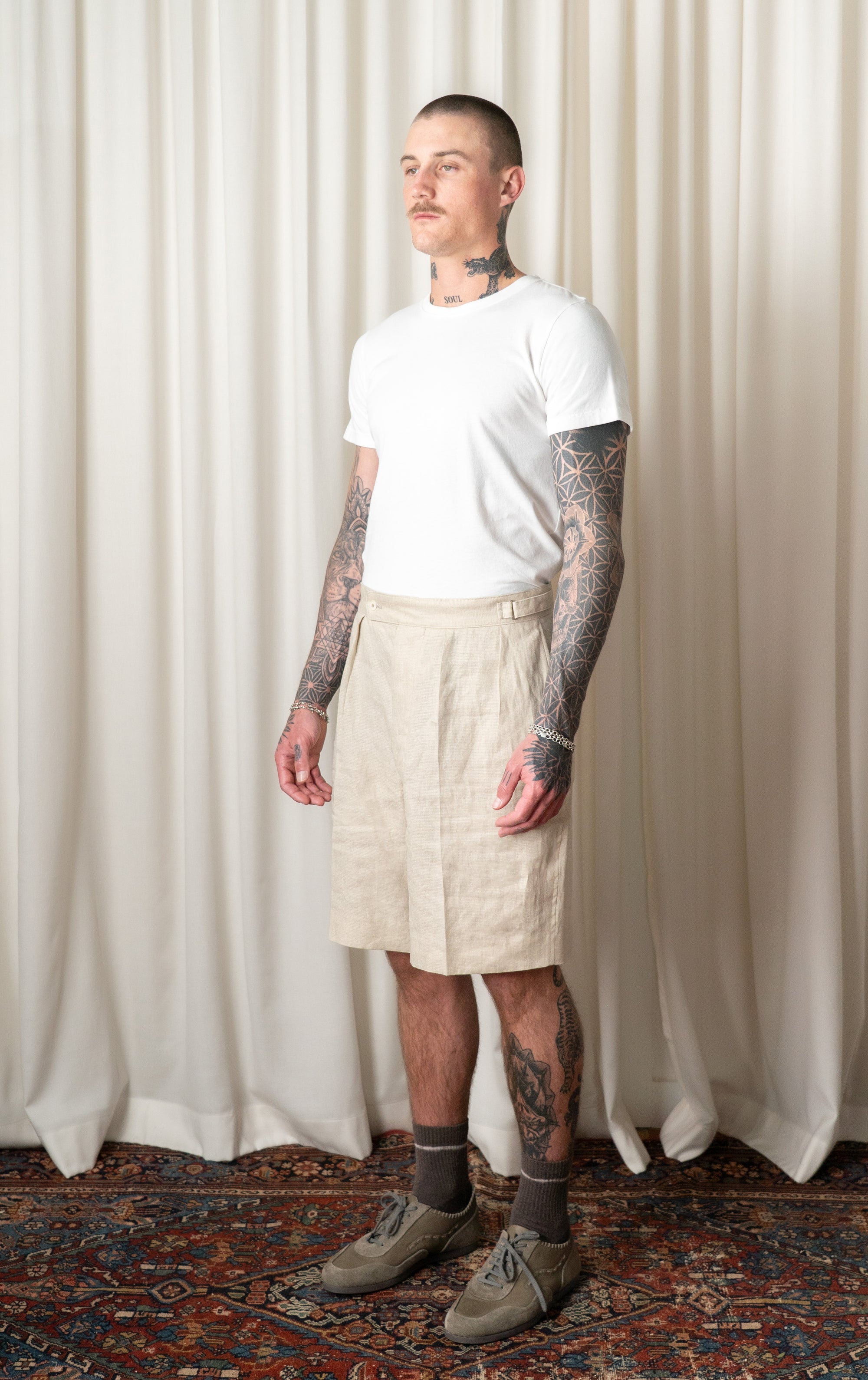 Ash Grey Gurkha Shorts