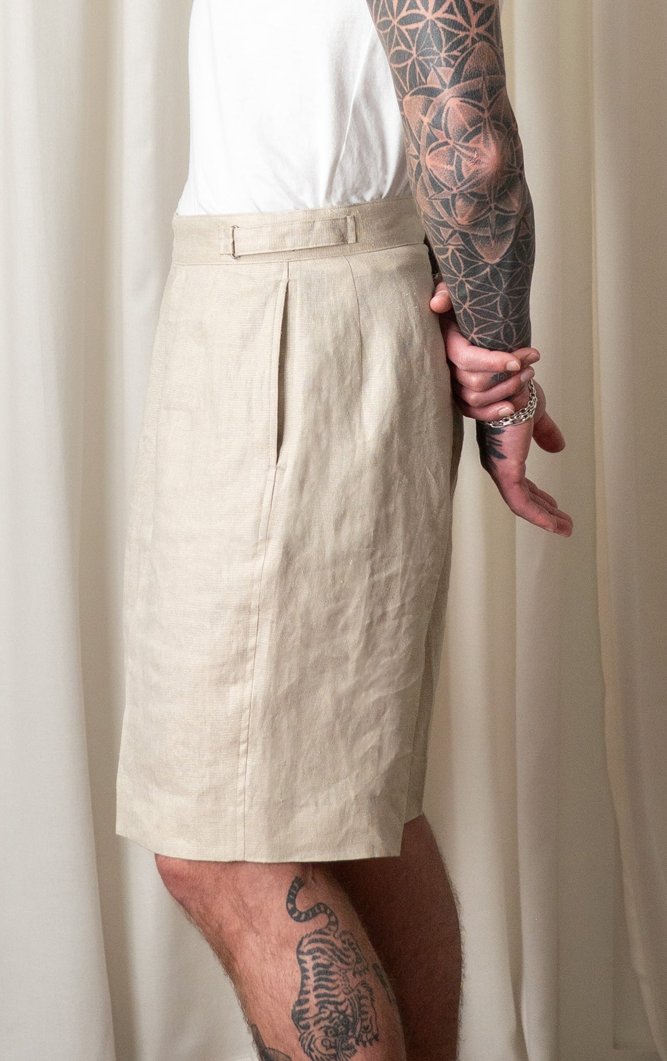 Ash Grey Gurkha Shorts