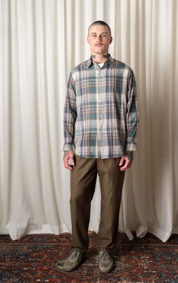 Forest Plaid Button Up
