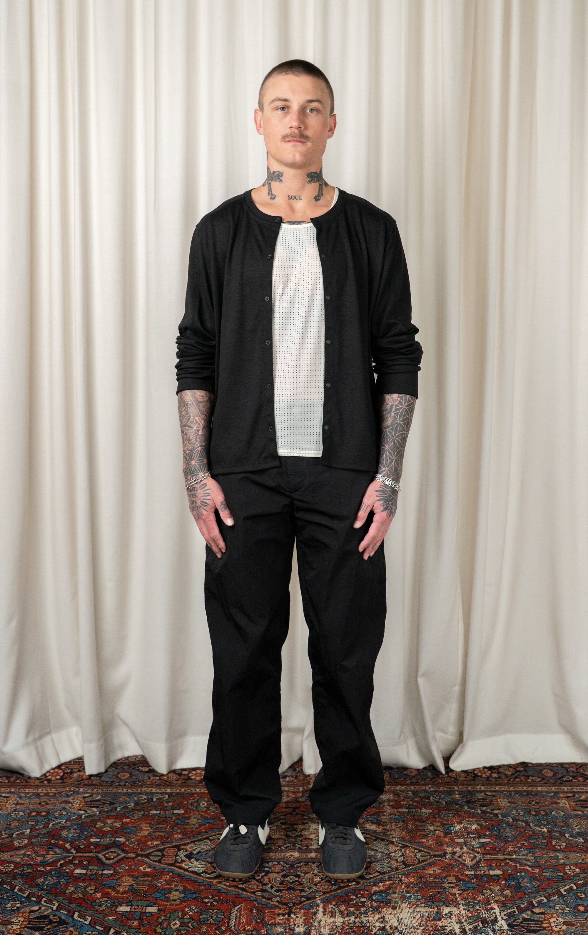 Black Walker Cardigan