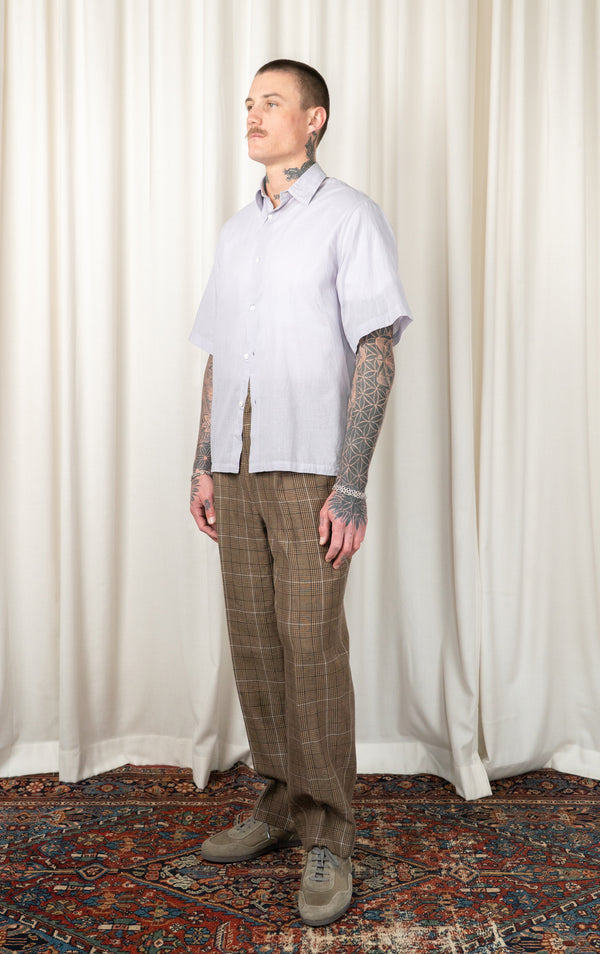 Plaid Pleated Pant