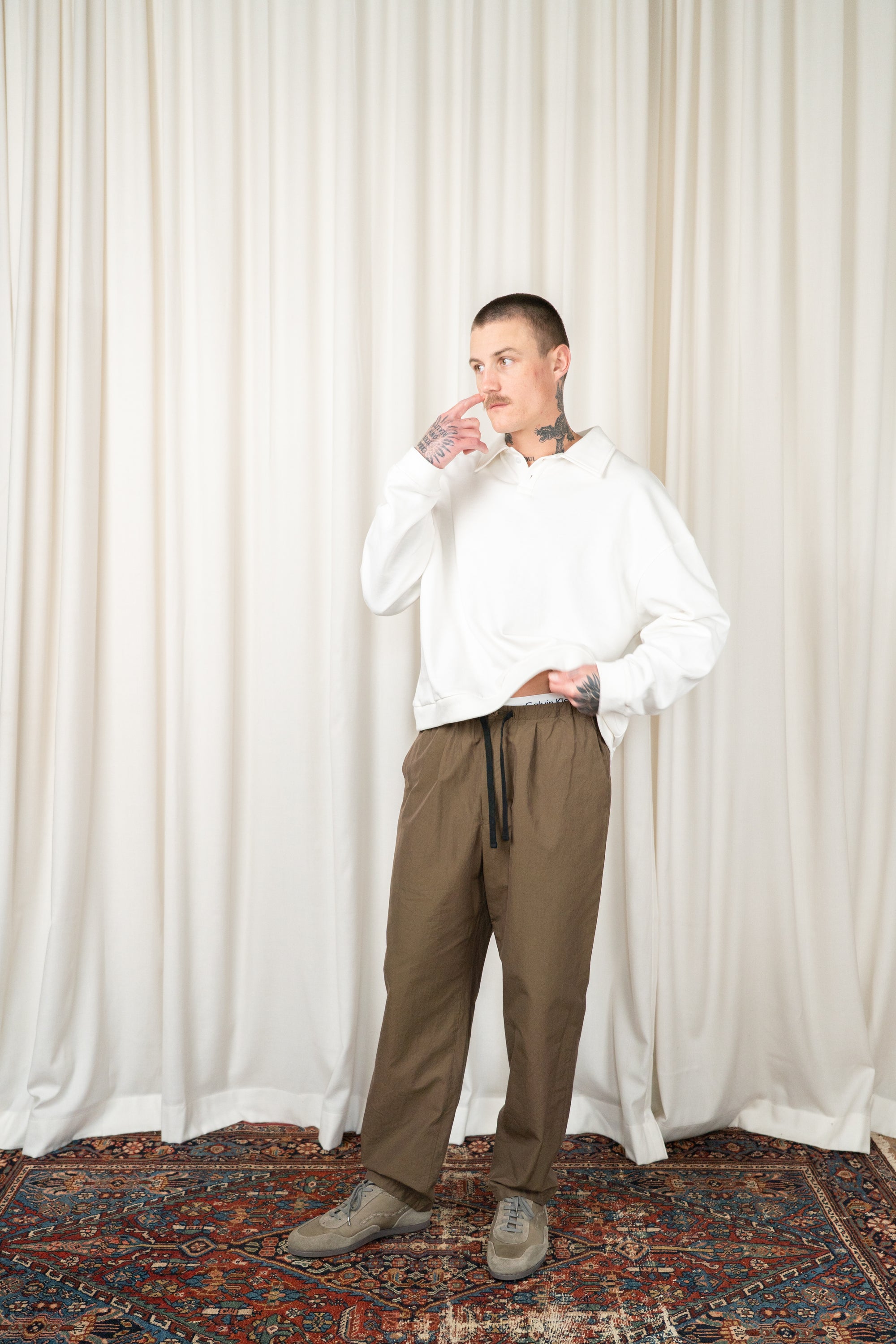 Brown Easy Trouser