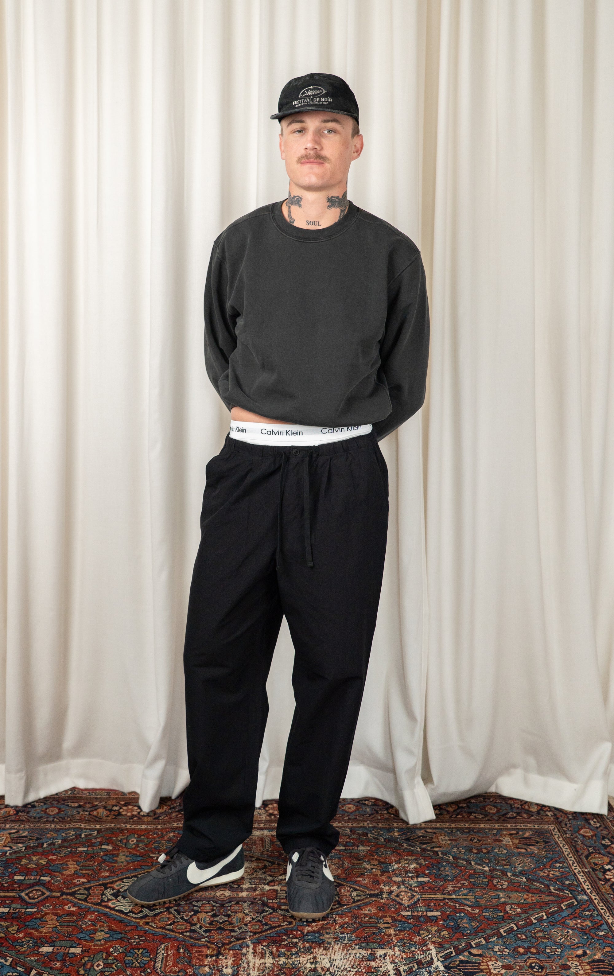 Pigment Charcoal Mini Crewneck