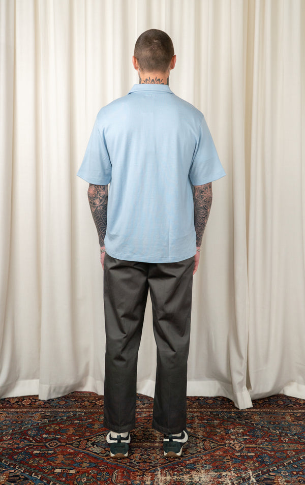 Light Blue Summer Wool Polo