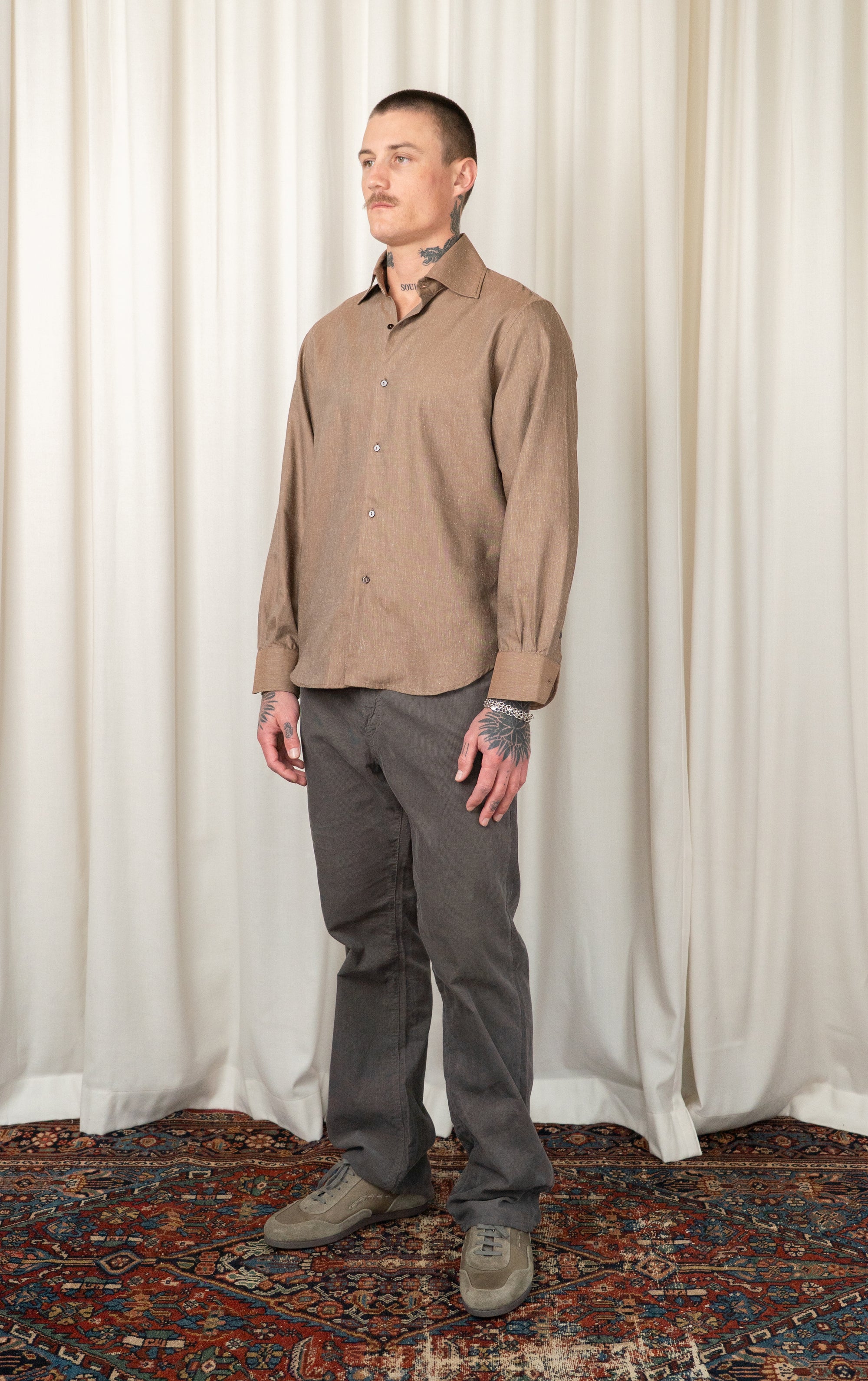 Clay Spread Collar Shirt