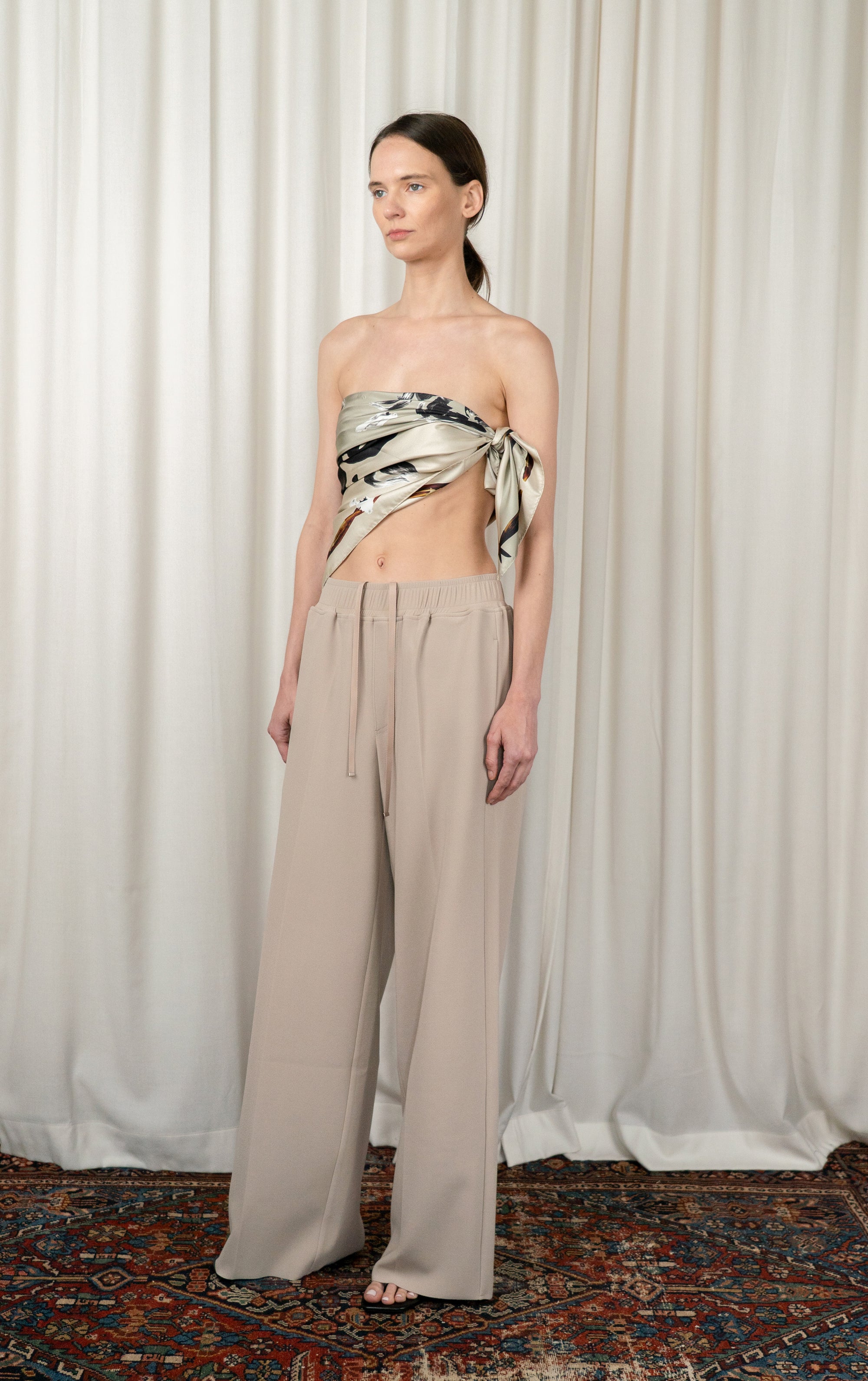 Sand LAY2 Drawstring Trouser