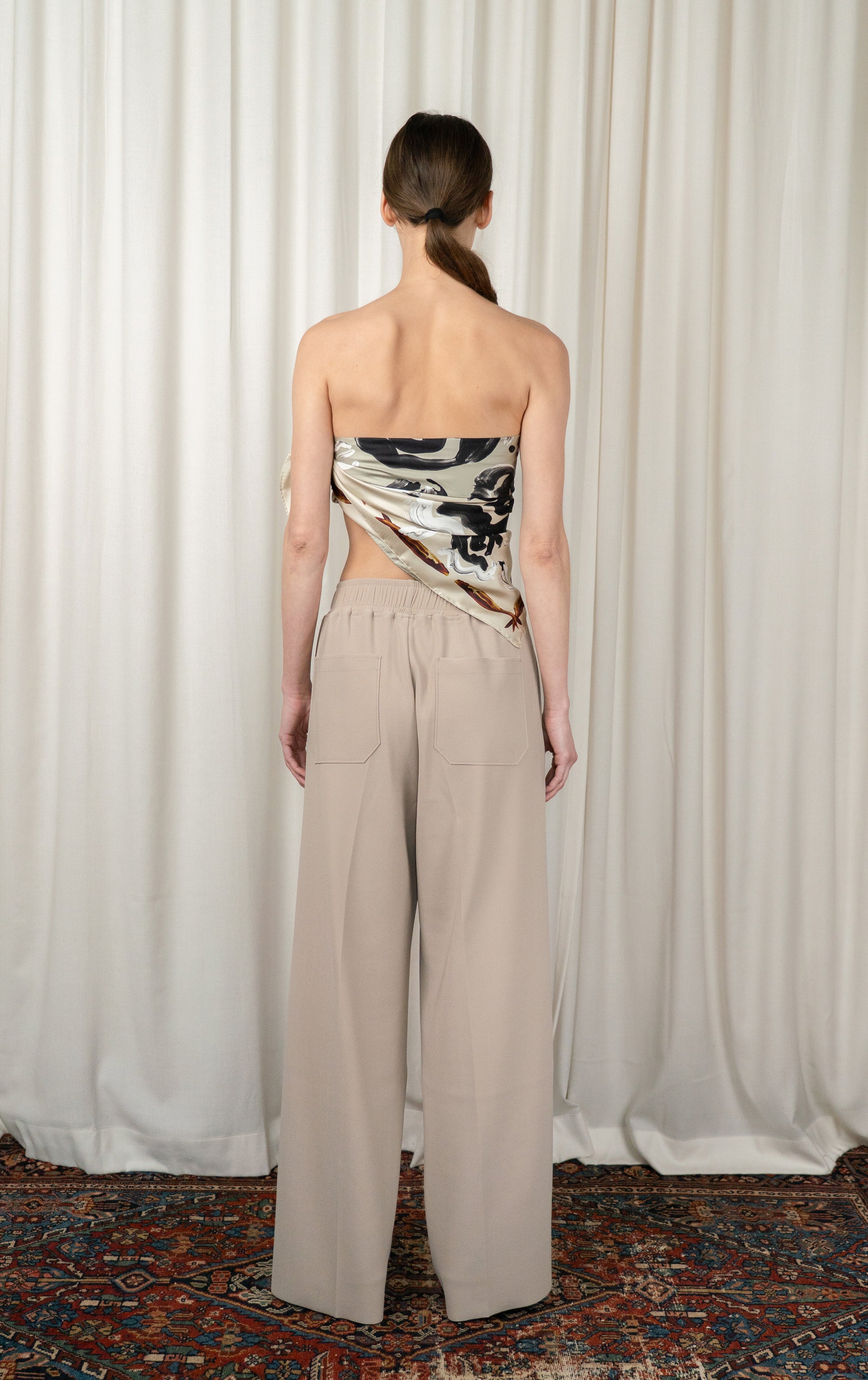 Sand LAY2 Drawstring Trouser