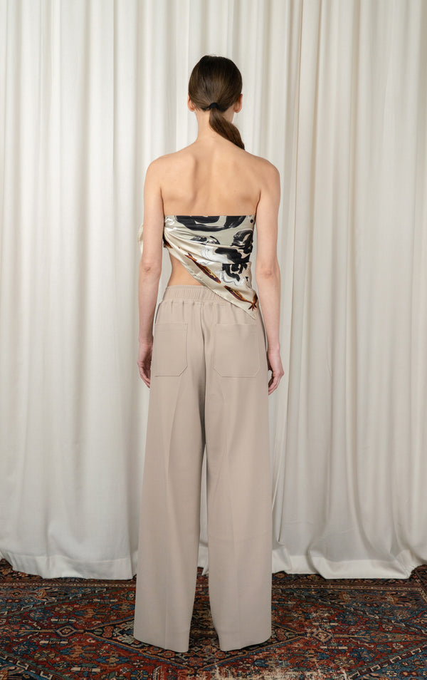 Sand LAY2 Drawstring Trouser