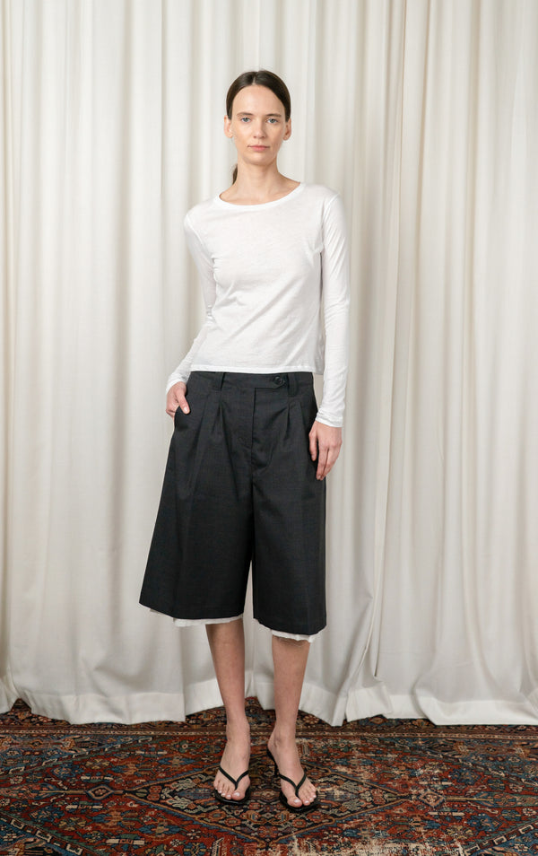 Dark Grey Slash Shorts