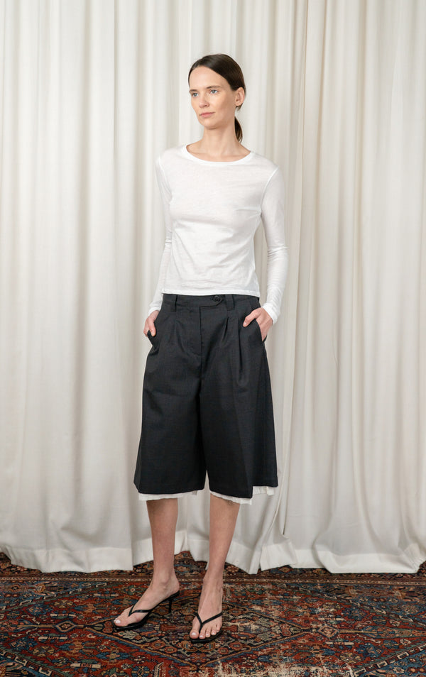 Dark Grey Slash Shorts