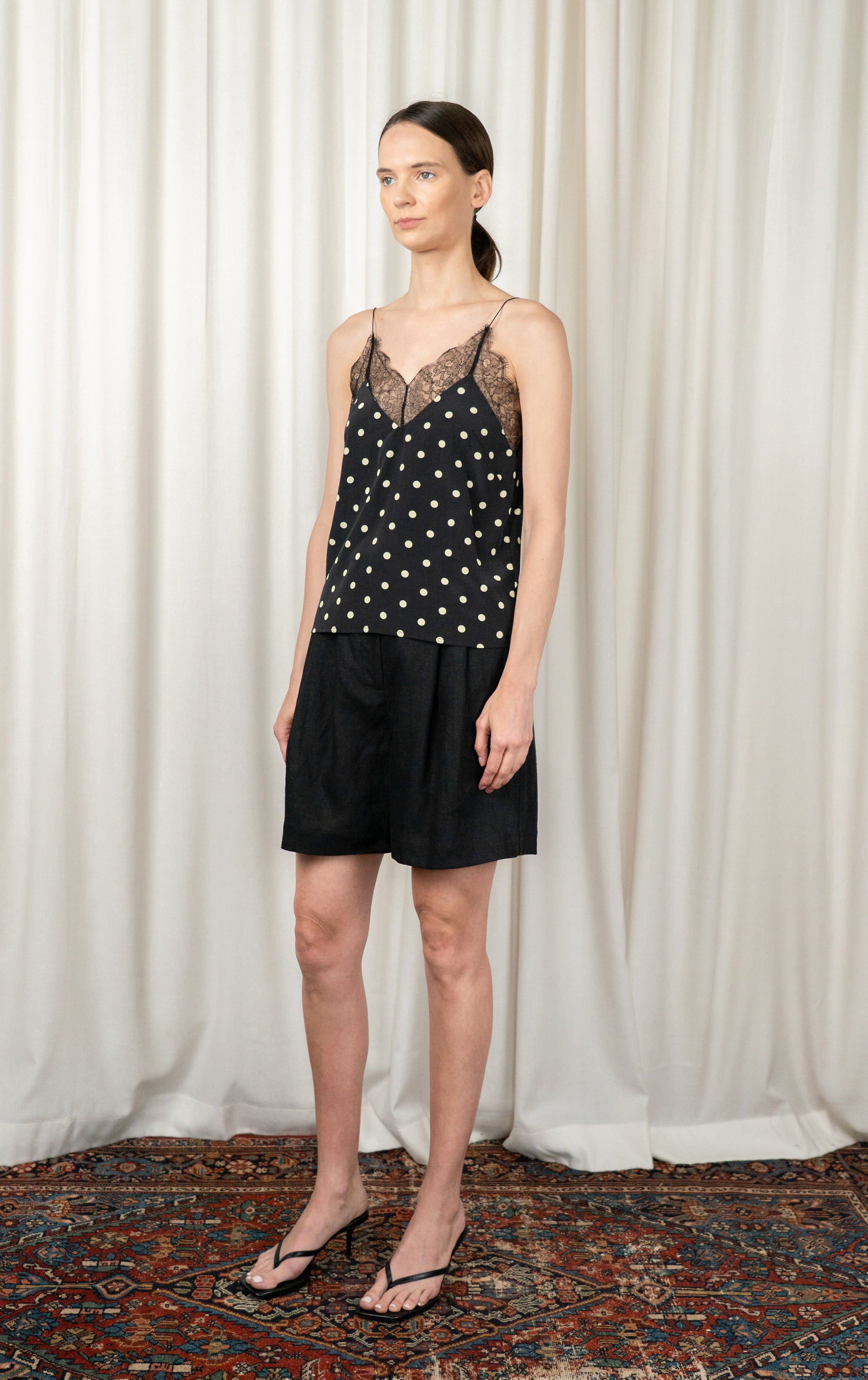 Black/White Polka Dot Layla Top