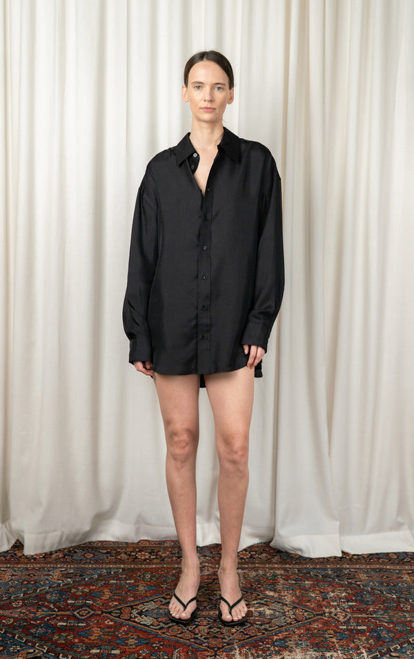 Black Dani Button Down