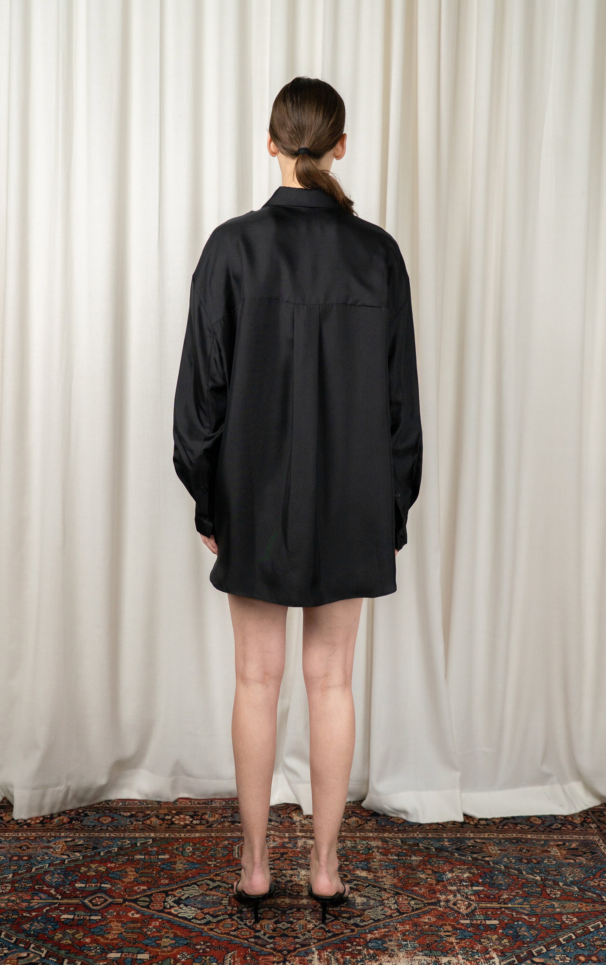 Black Dani Button Down