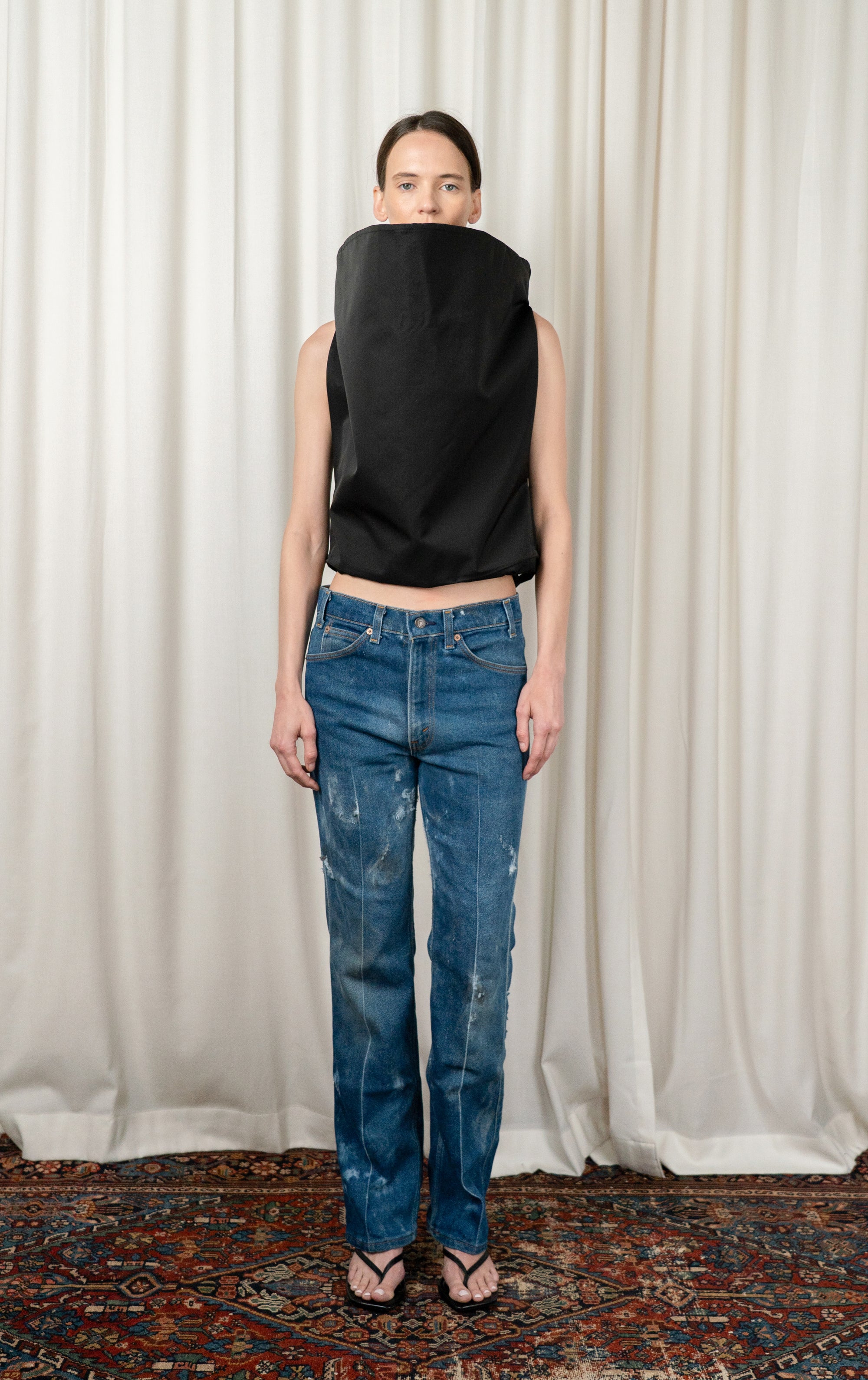 Black Extended Cone Top