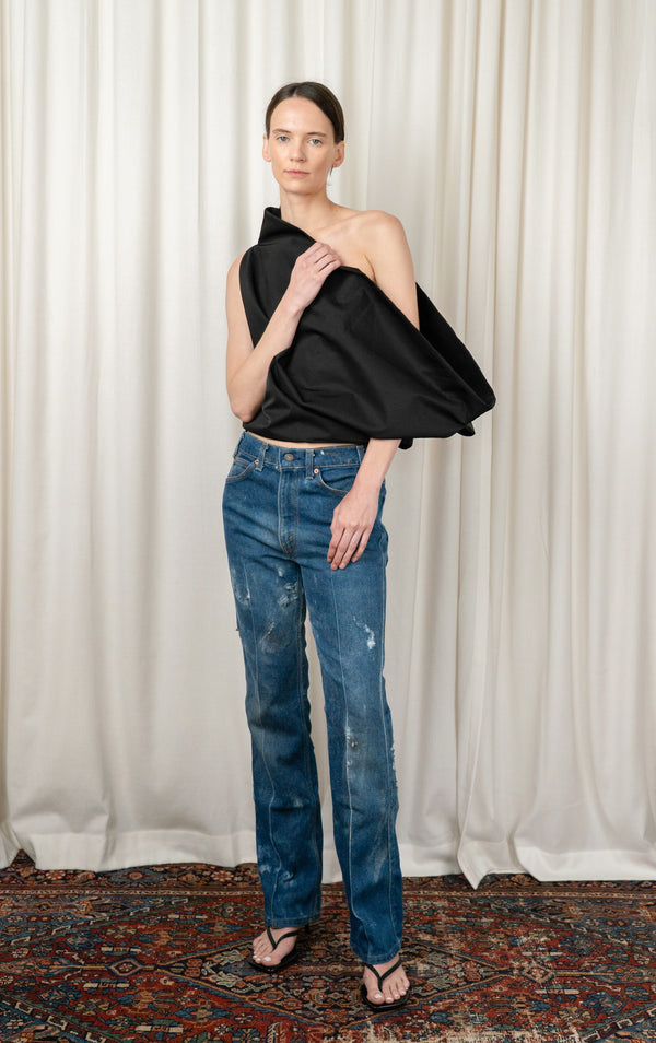Black Extended Cone Top