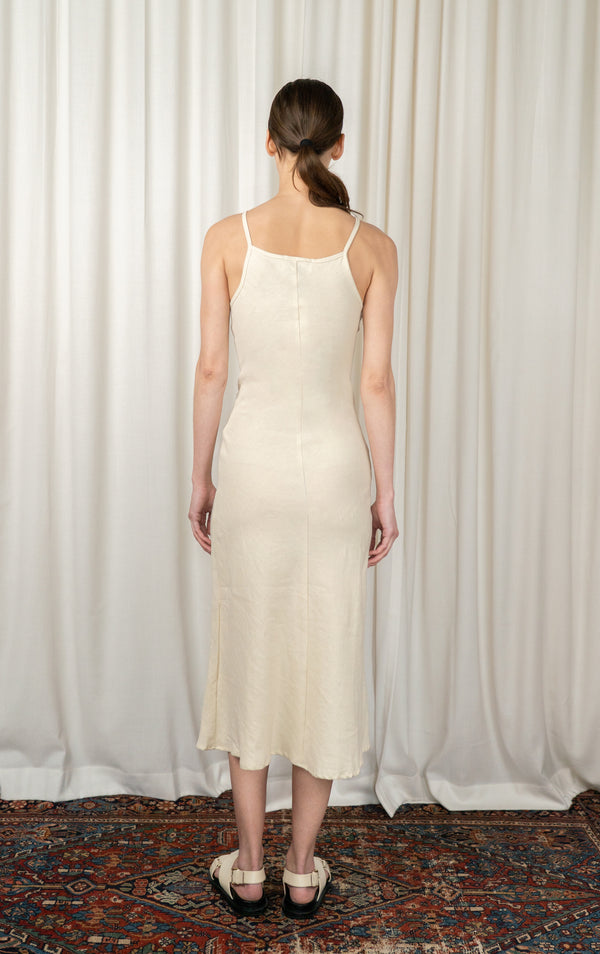 Off White Gisele Bias Cut Midi Dress