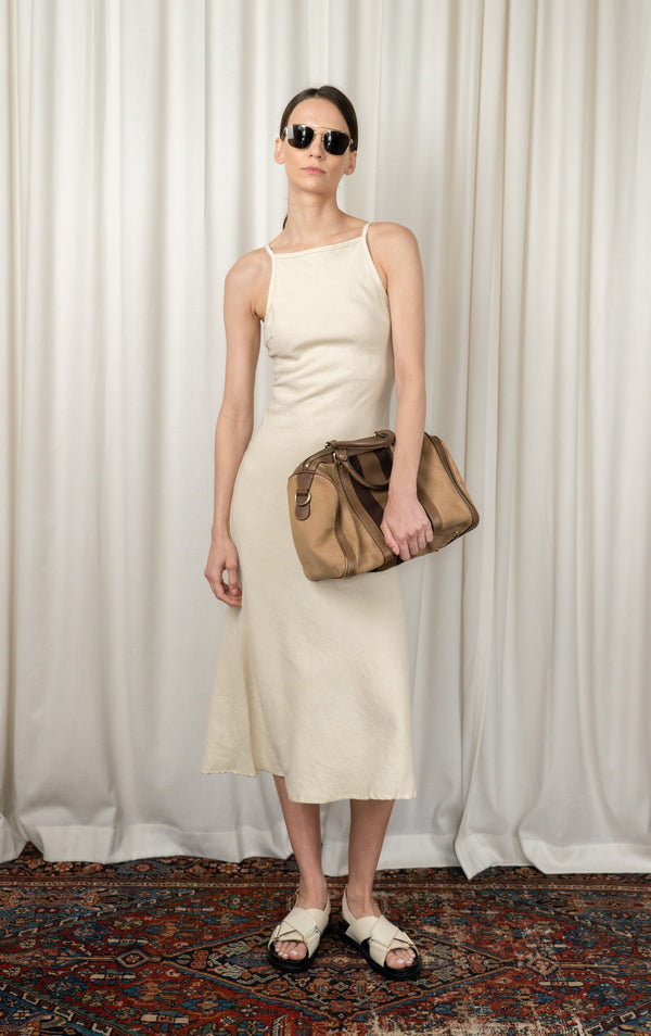 Off White Gisele Bias Cut Midi Dress