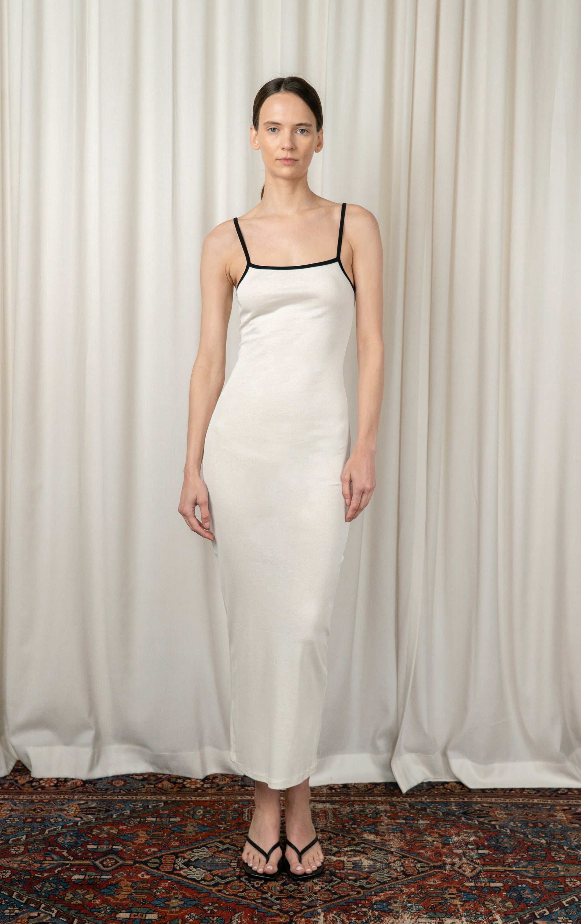 White Slip Tank Maxi Dress