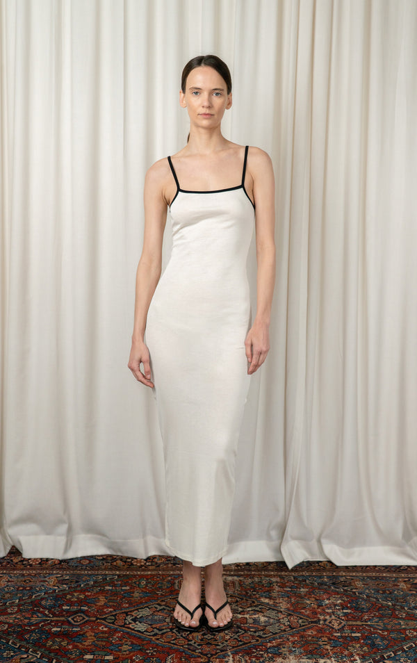 White Slip Tank Maxi Dress