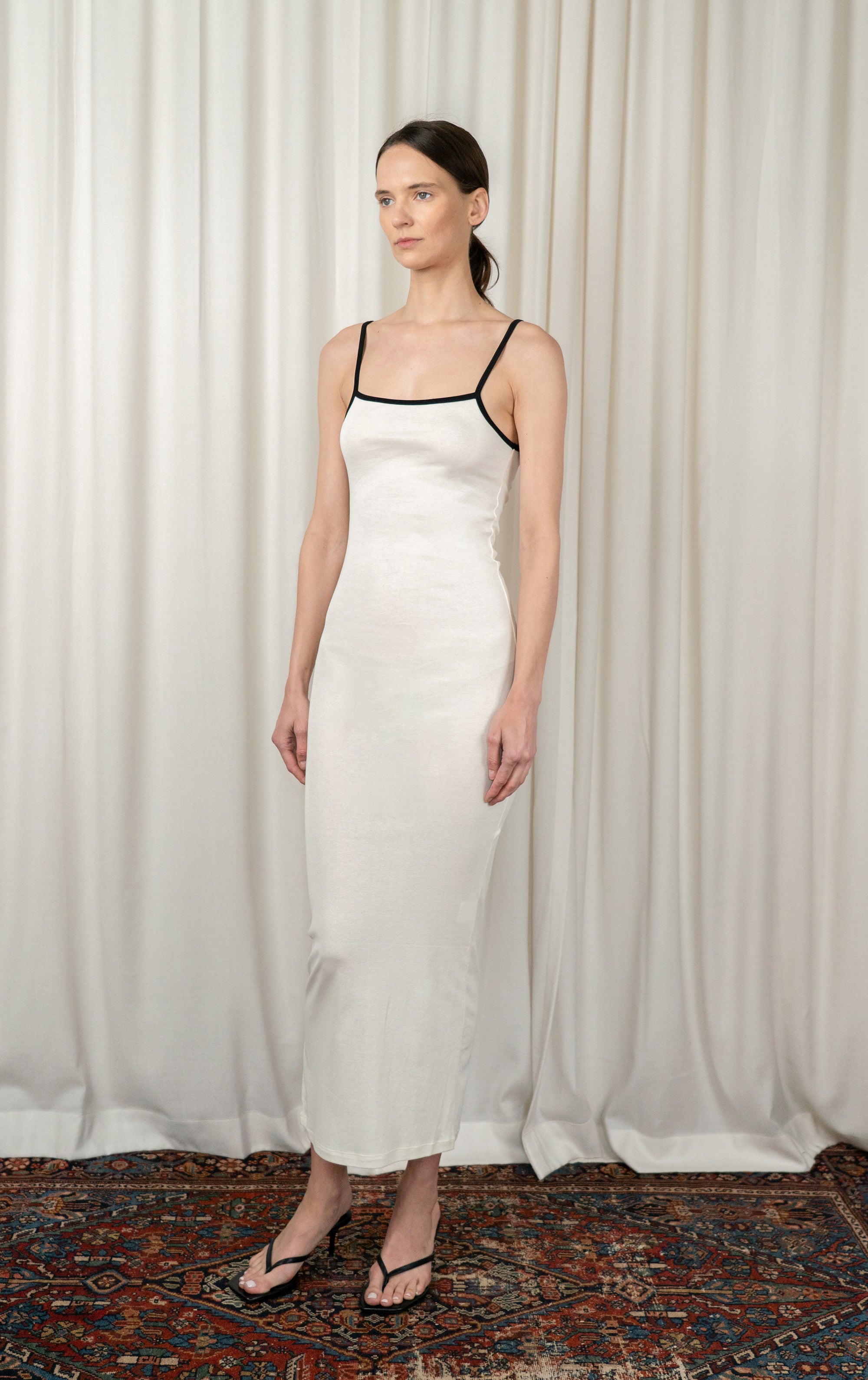 White Slip Tank Maxi Dress