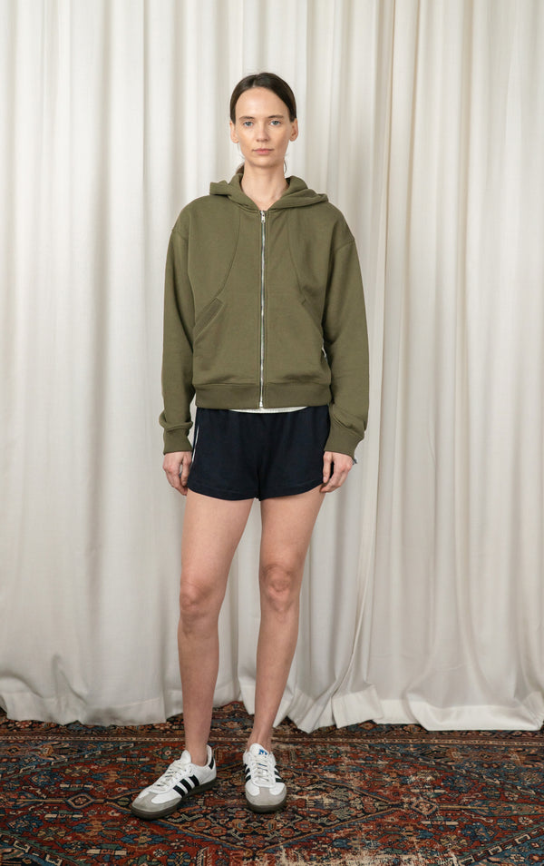 Olive Alice Zip Up Hoodie