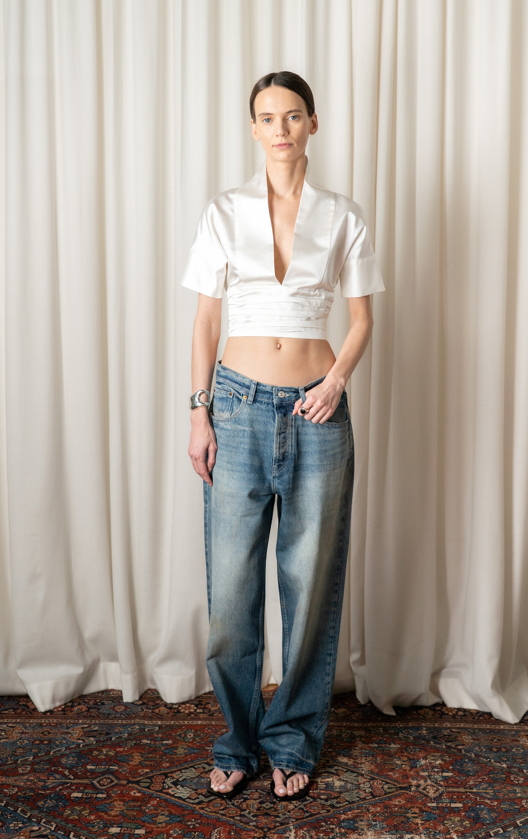 Pearl Tuxedo Top