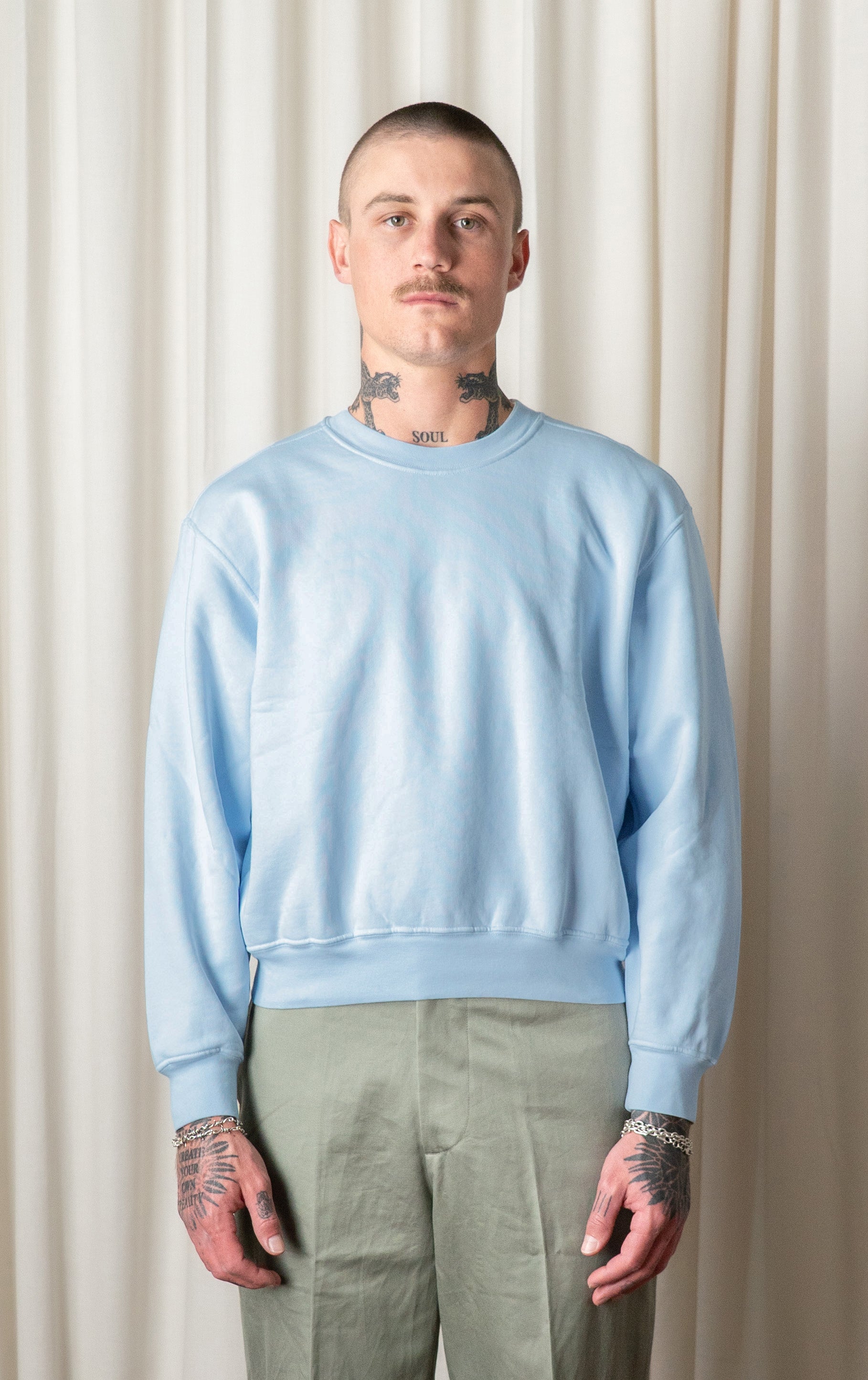 Pale Blue Mini Crewneck