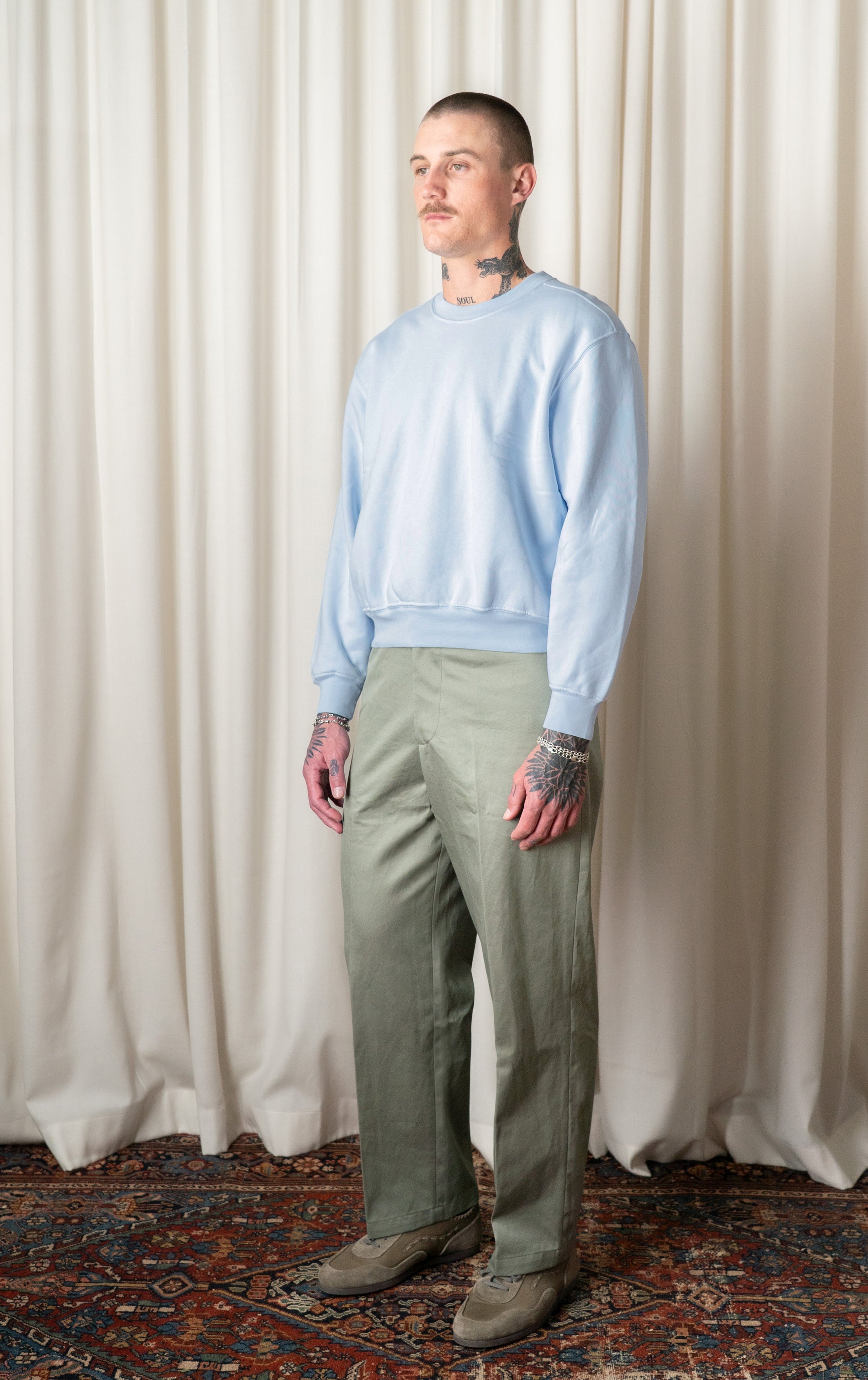 Pale Blue Mini Crewneck