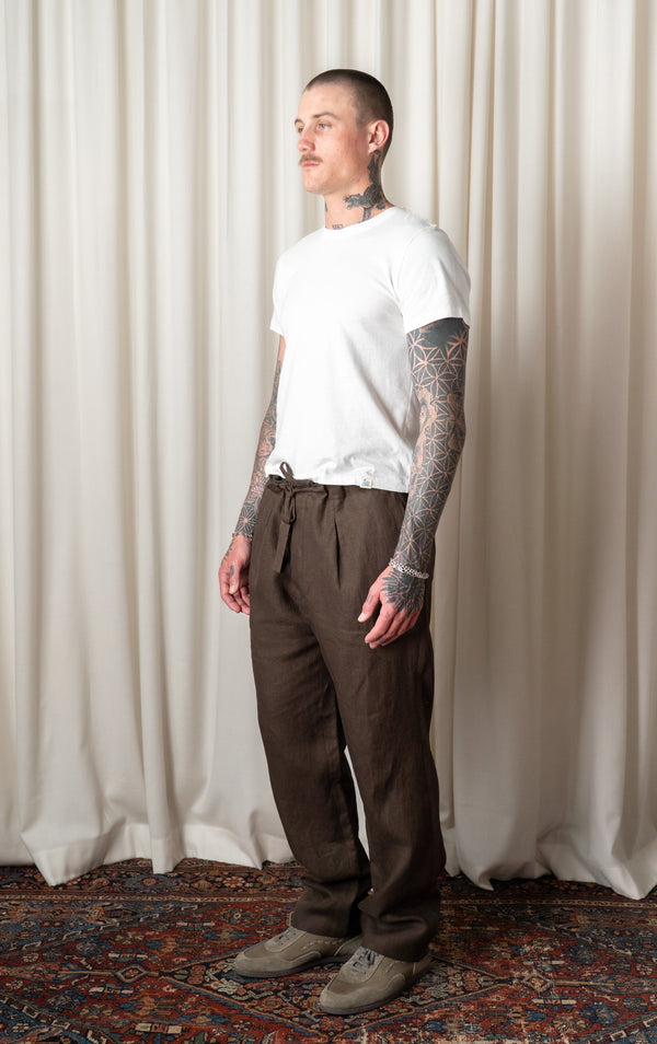 Chocolate Drawstring Trouser