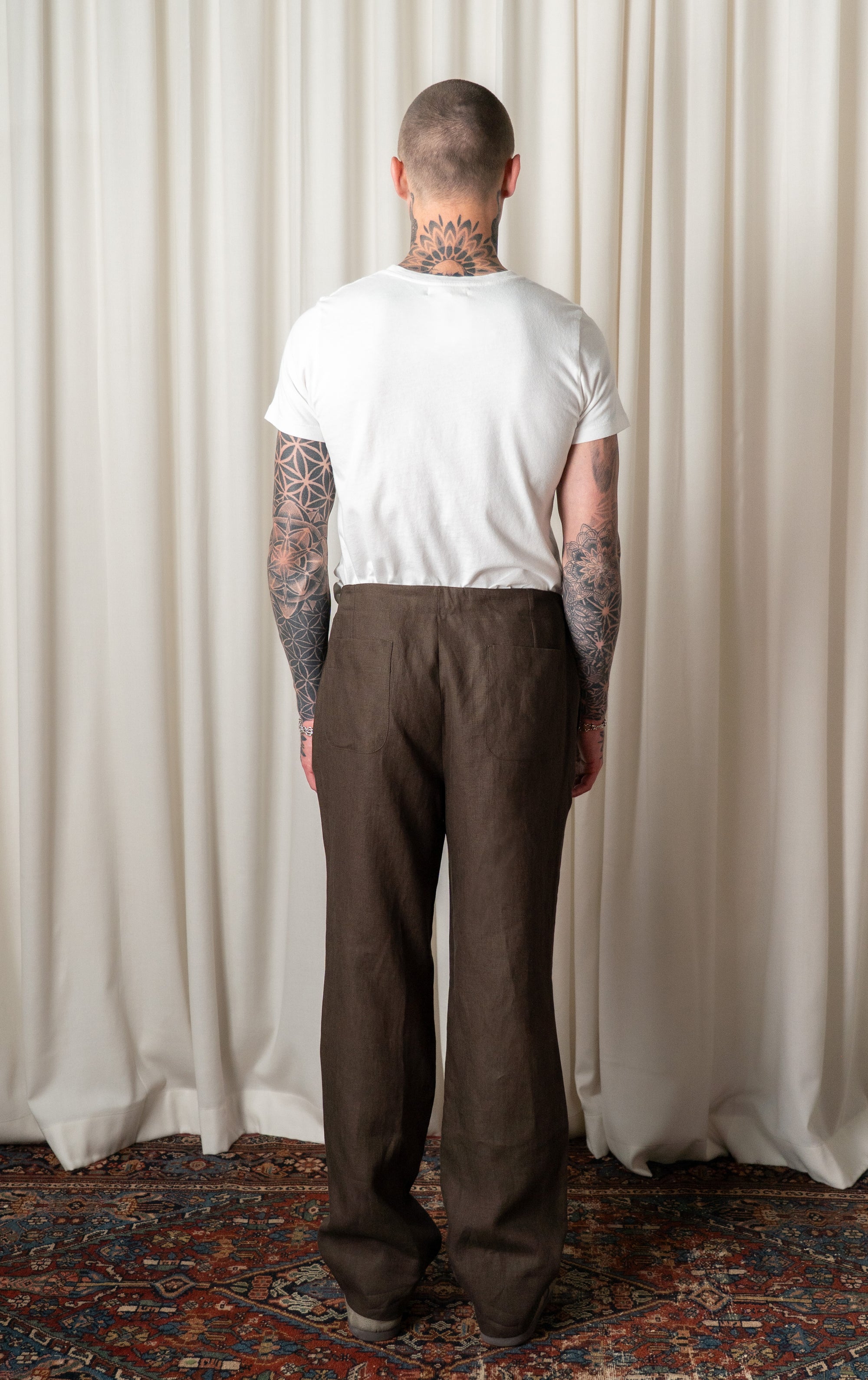 Chocolate Drawstring Trouser
