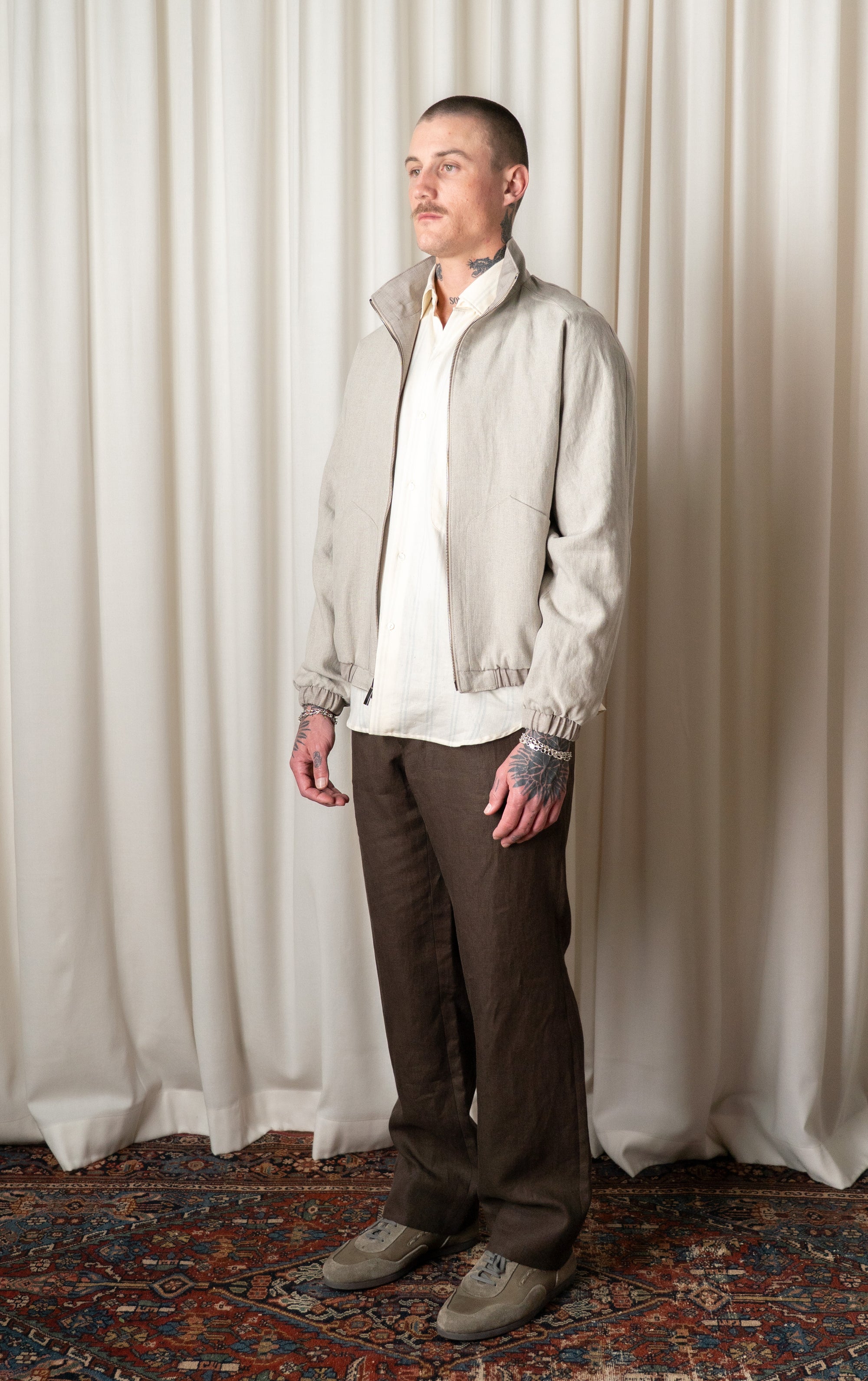 Taupe Reversible Blouson