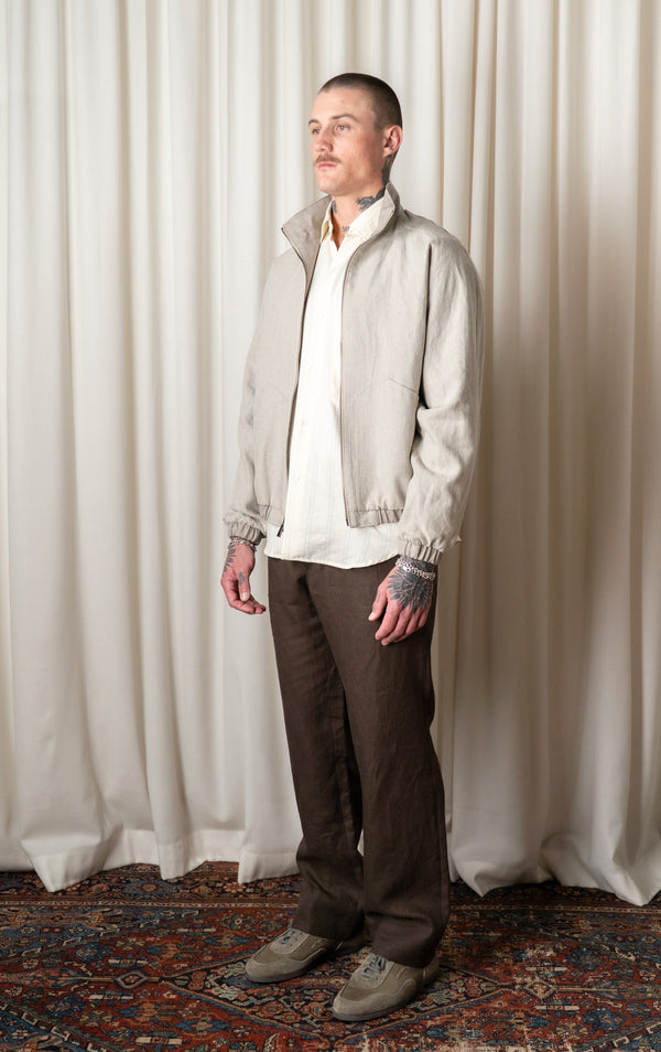 Taupe Reversible Blouson