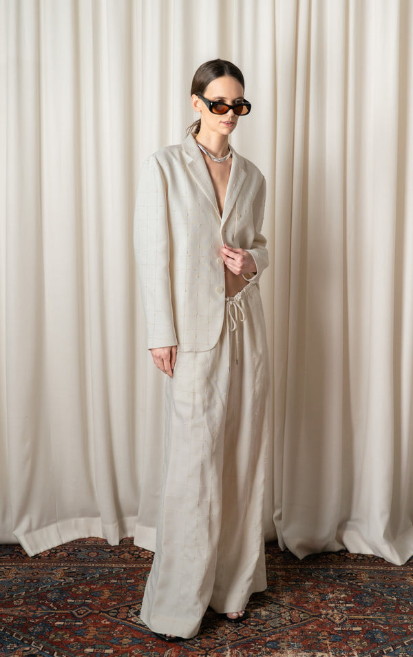 Natural Wesley Drawstring Pant