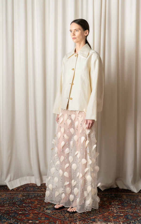 Greige Remi Cropped Jacket