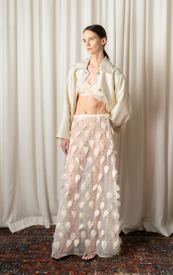 Greige Remi Cropped Jacket