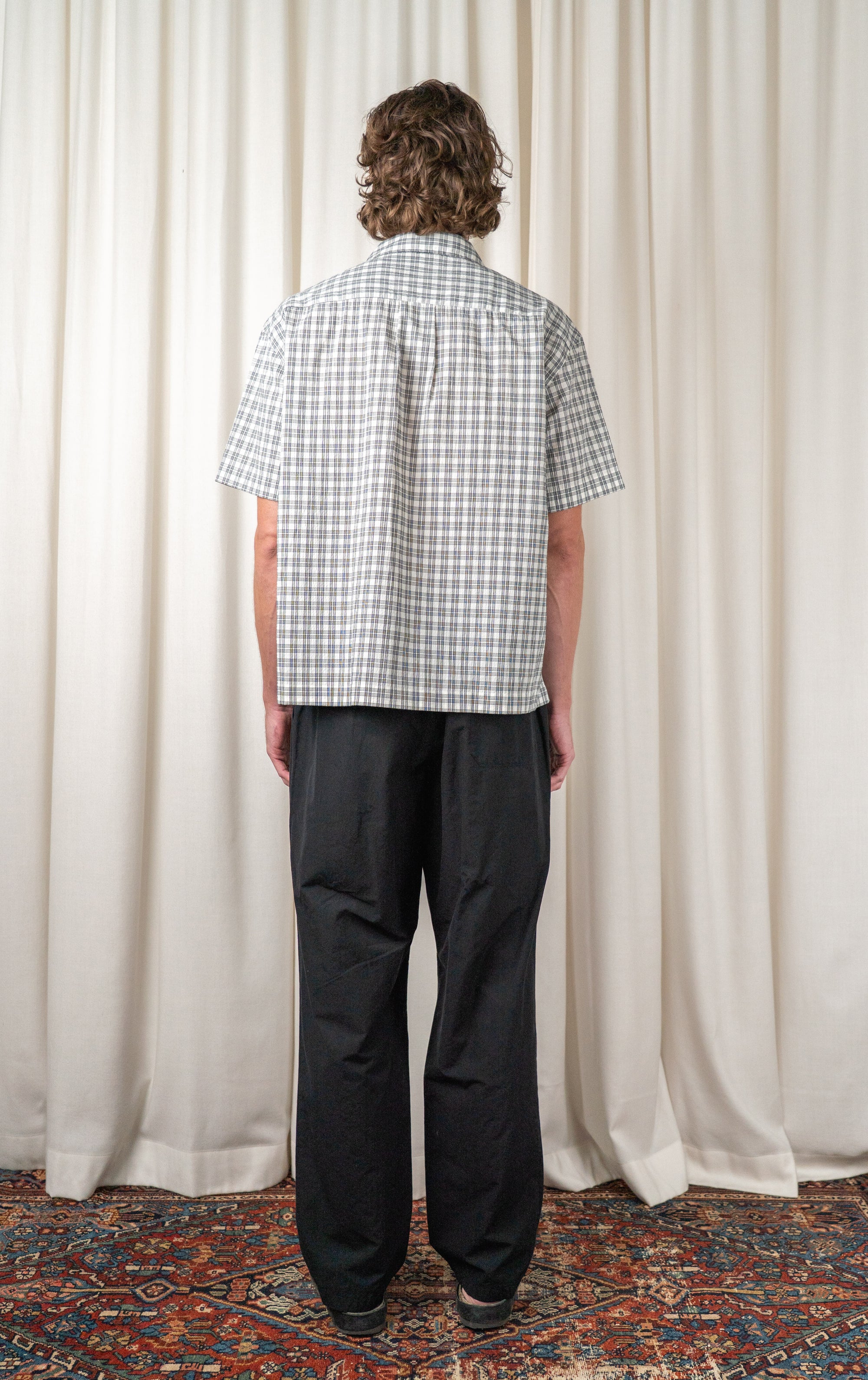 Off White Check Holiday Shirt