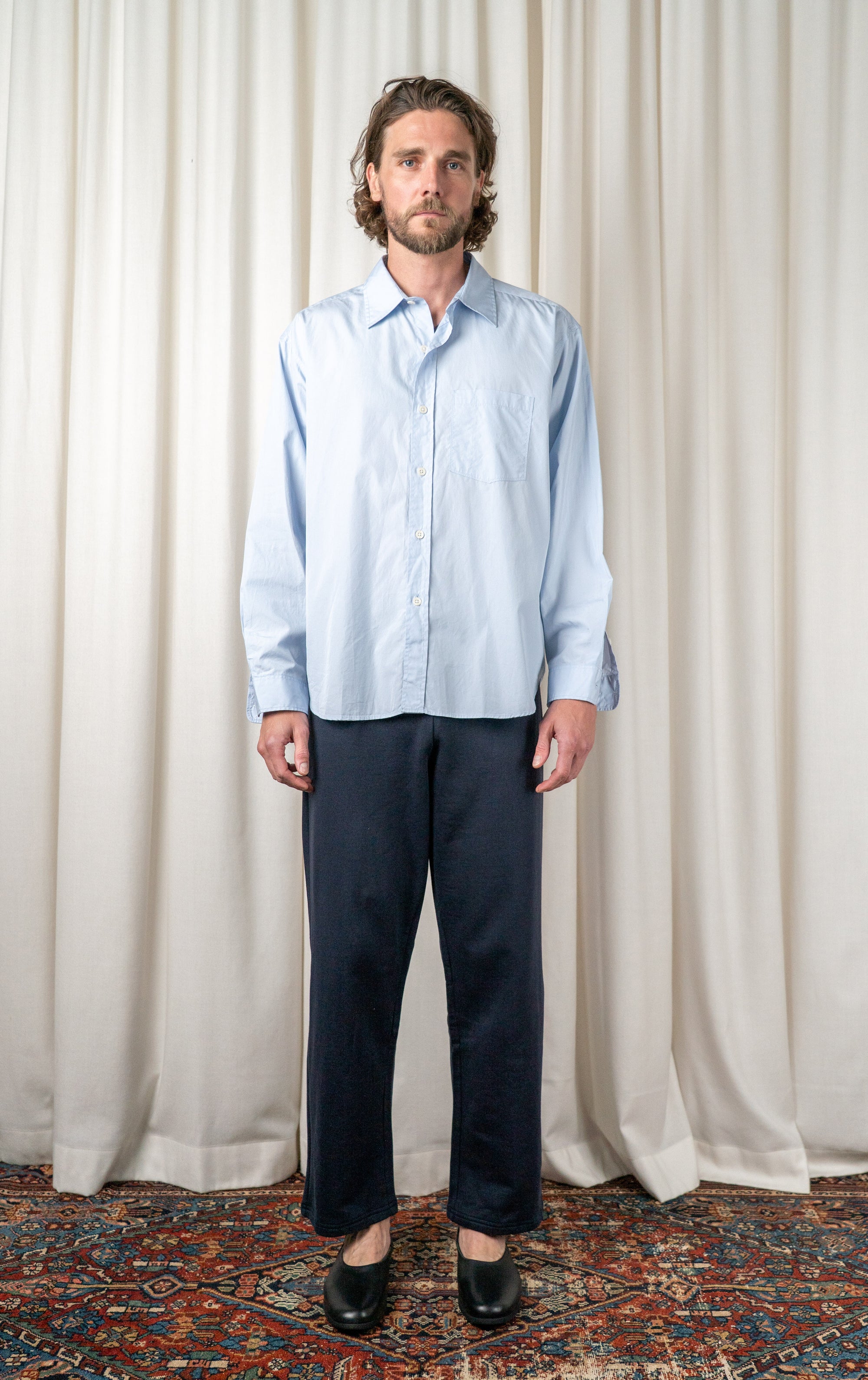 Pale Blue Structured Exact Shirt