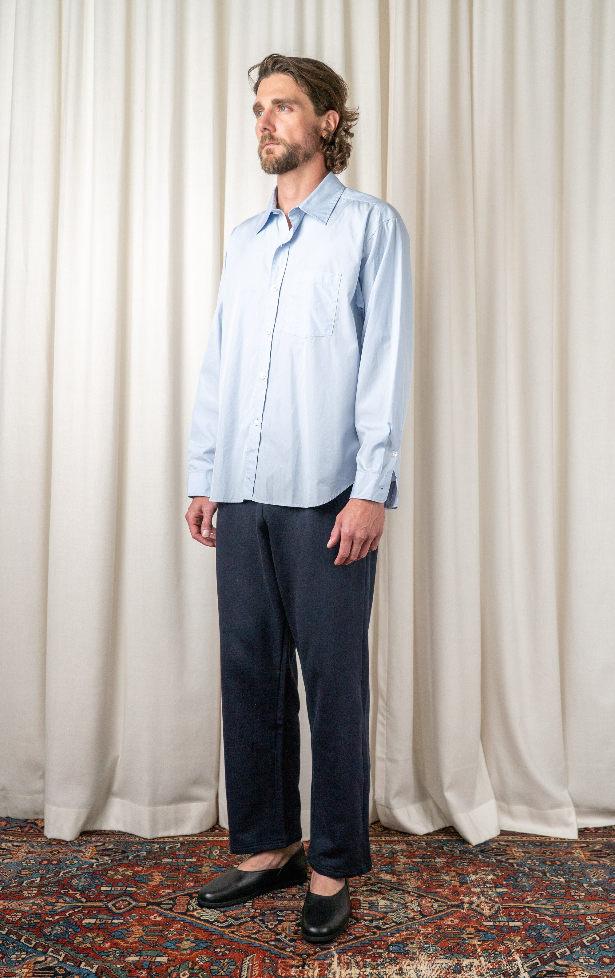 Pale Blue Structured Exact Shirt