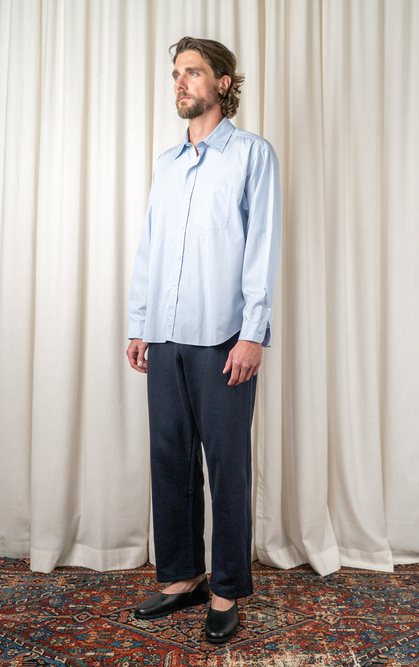 Pale Blue Structured Exact Shirt