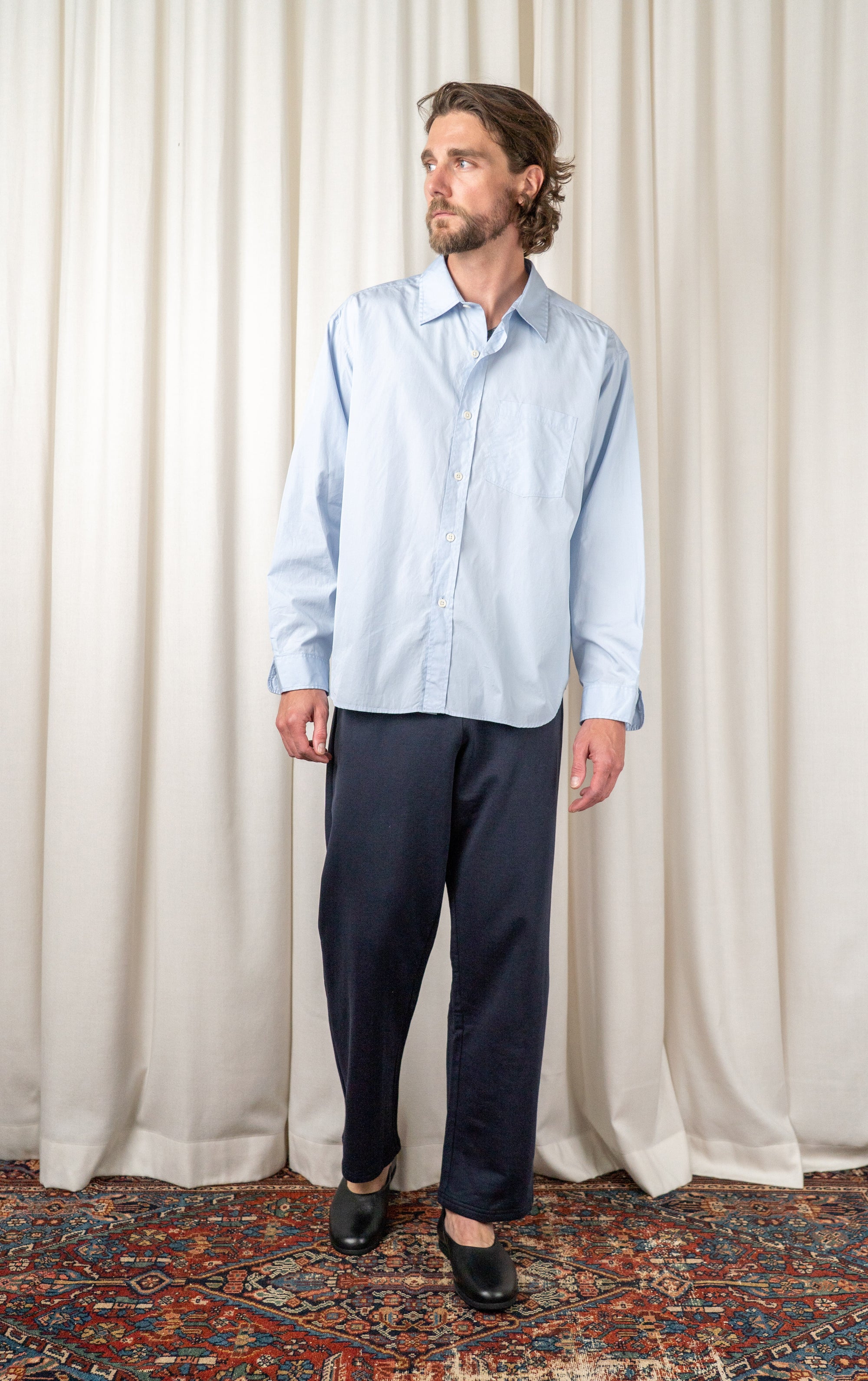 Pale Blue Structured Exact Shirt