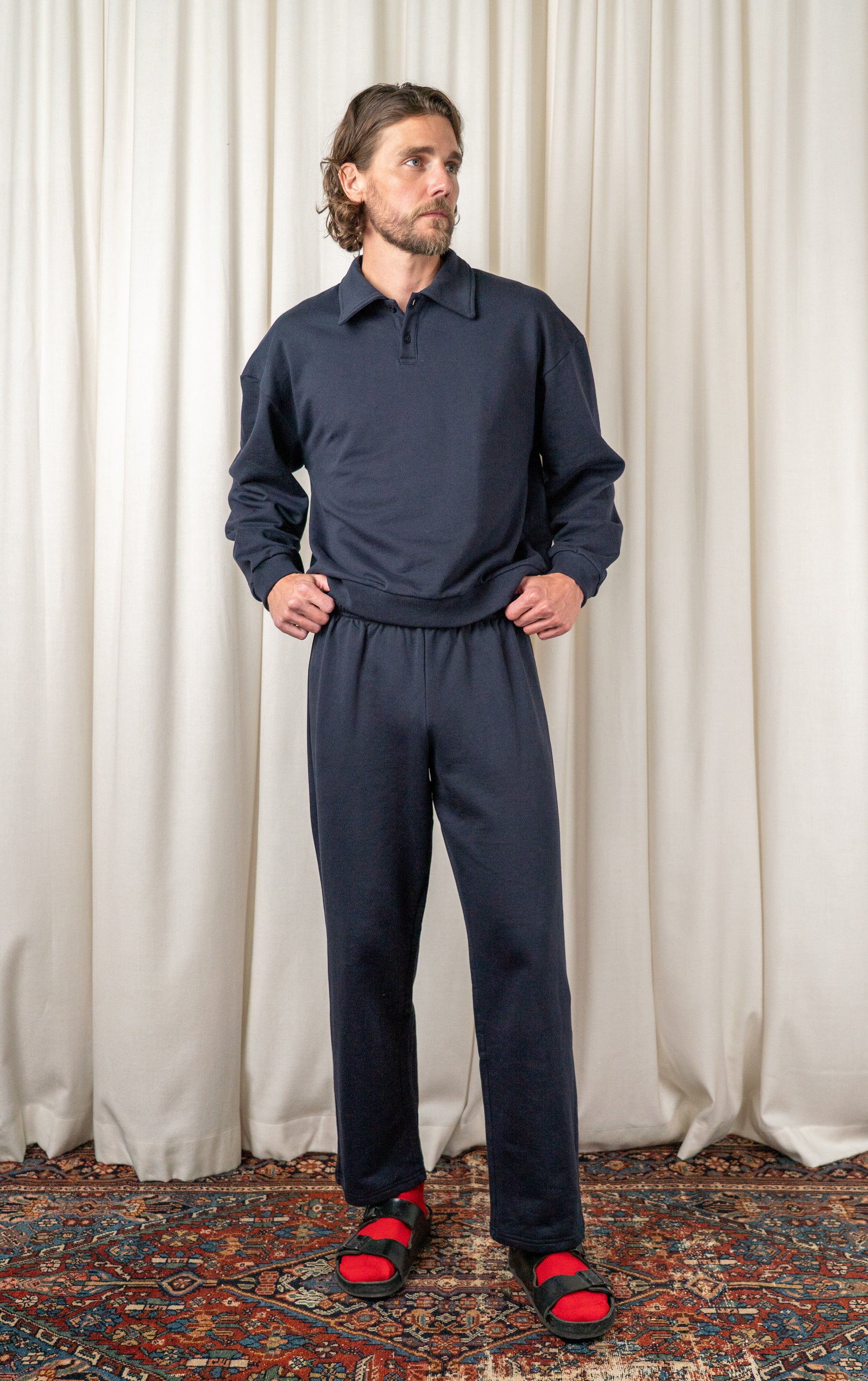 The Navy Polo Sweatshirt
