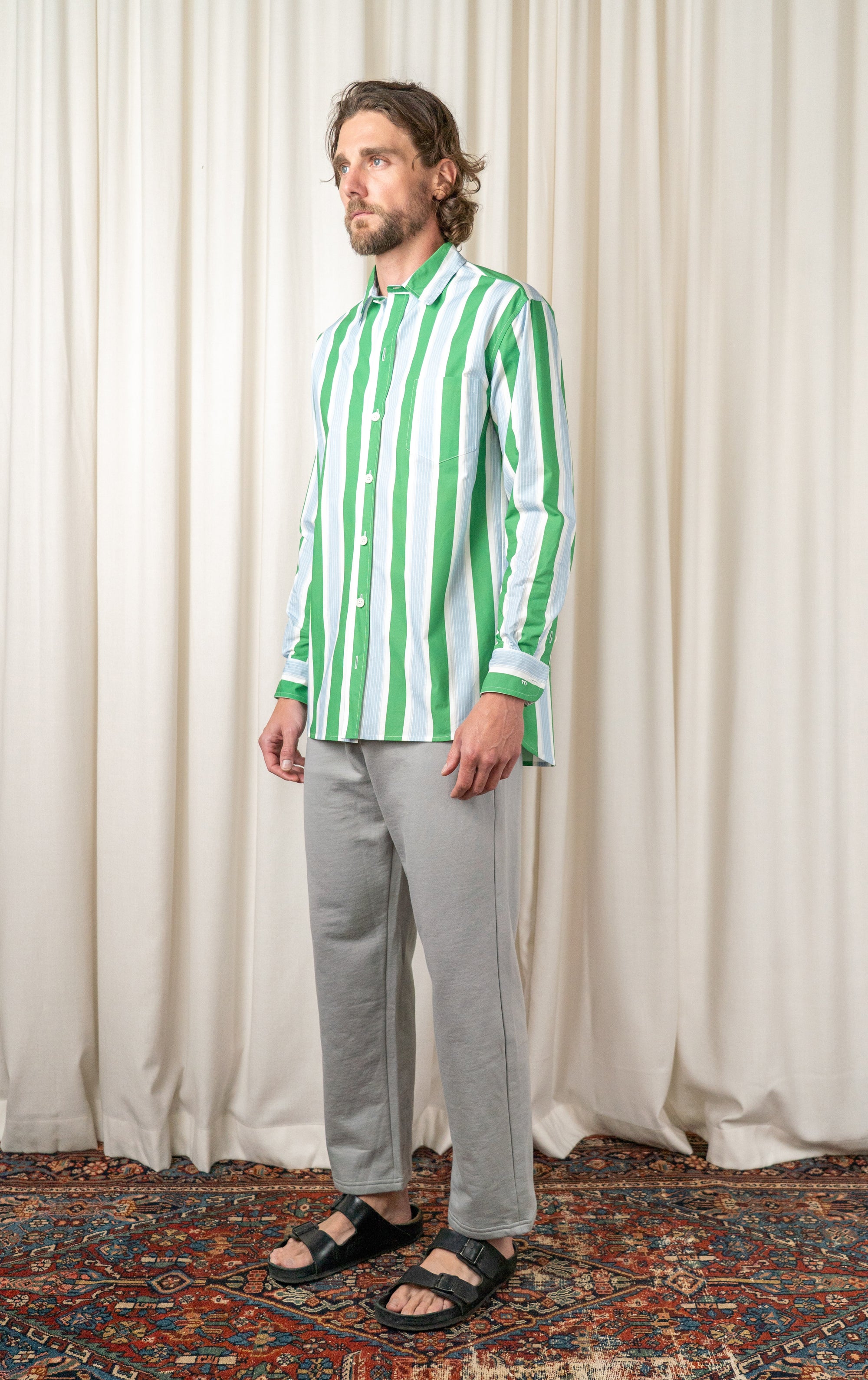 Green Striped Pablo Shirt