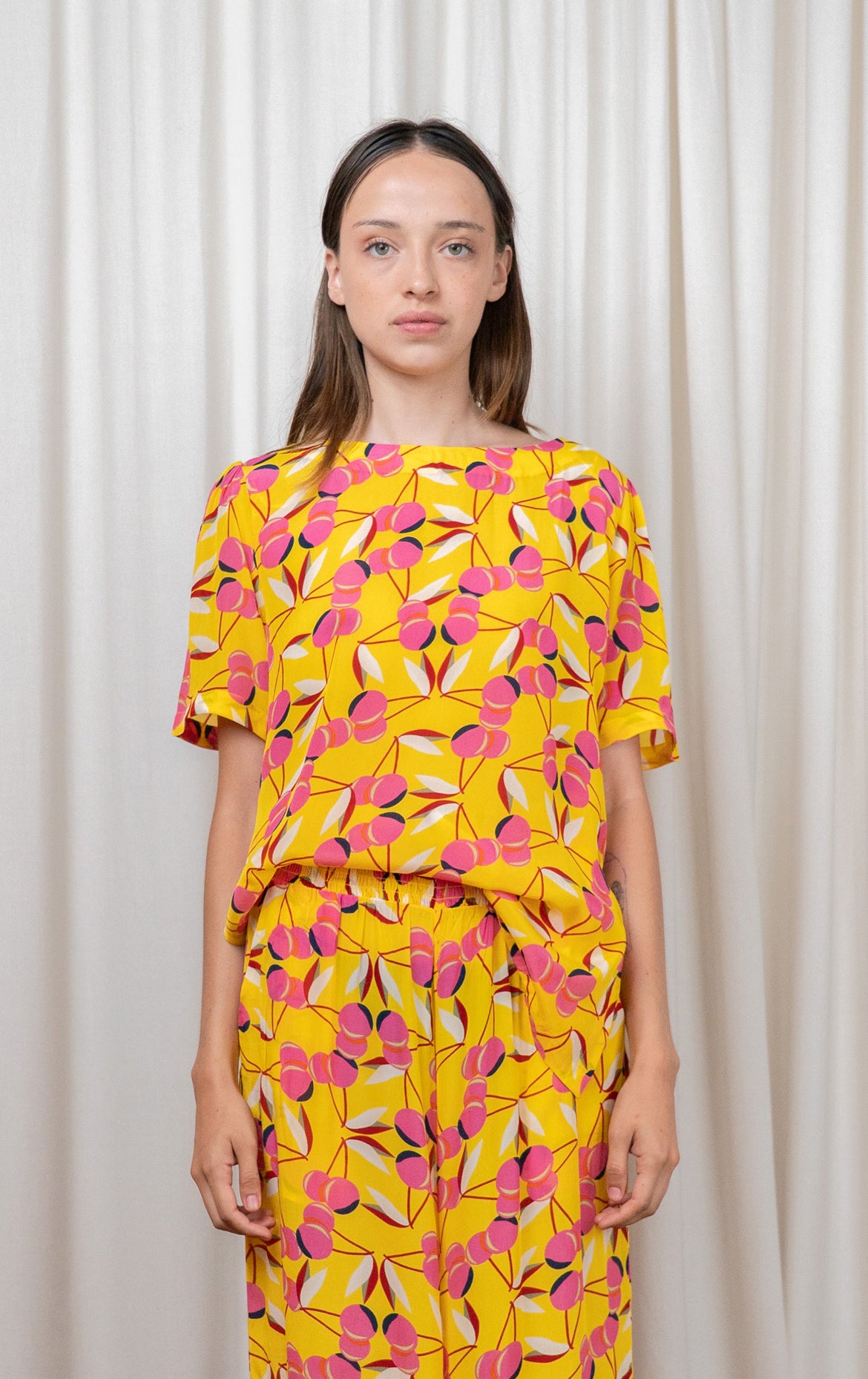 Cherry Silk Tee